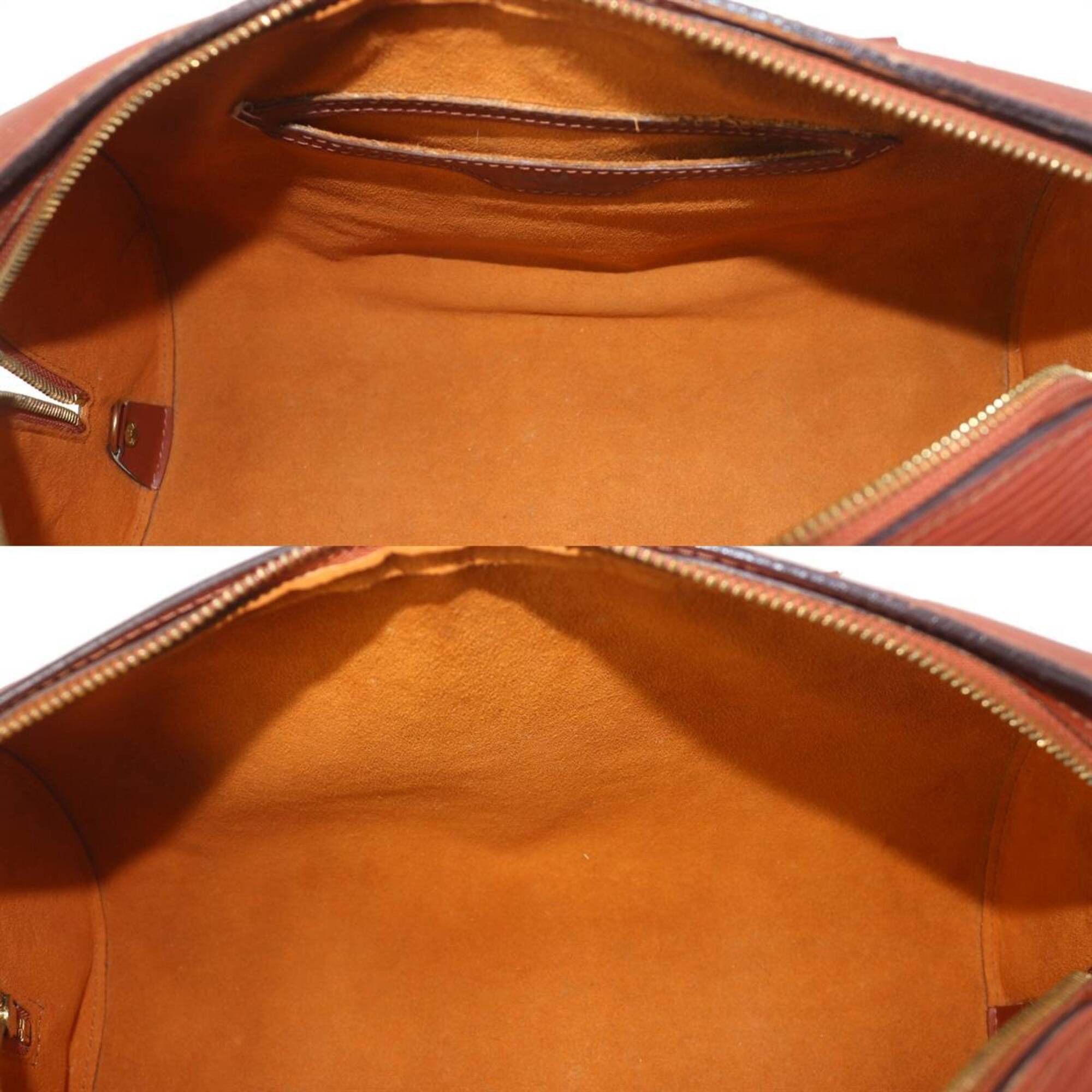 Louis Vuitton LOUIS VUITTON Soufflot Handbag, Epi Leather, Kenya Brown, M52223 AR0948 Size ONE SIZE - 9 Thumbnail