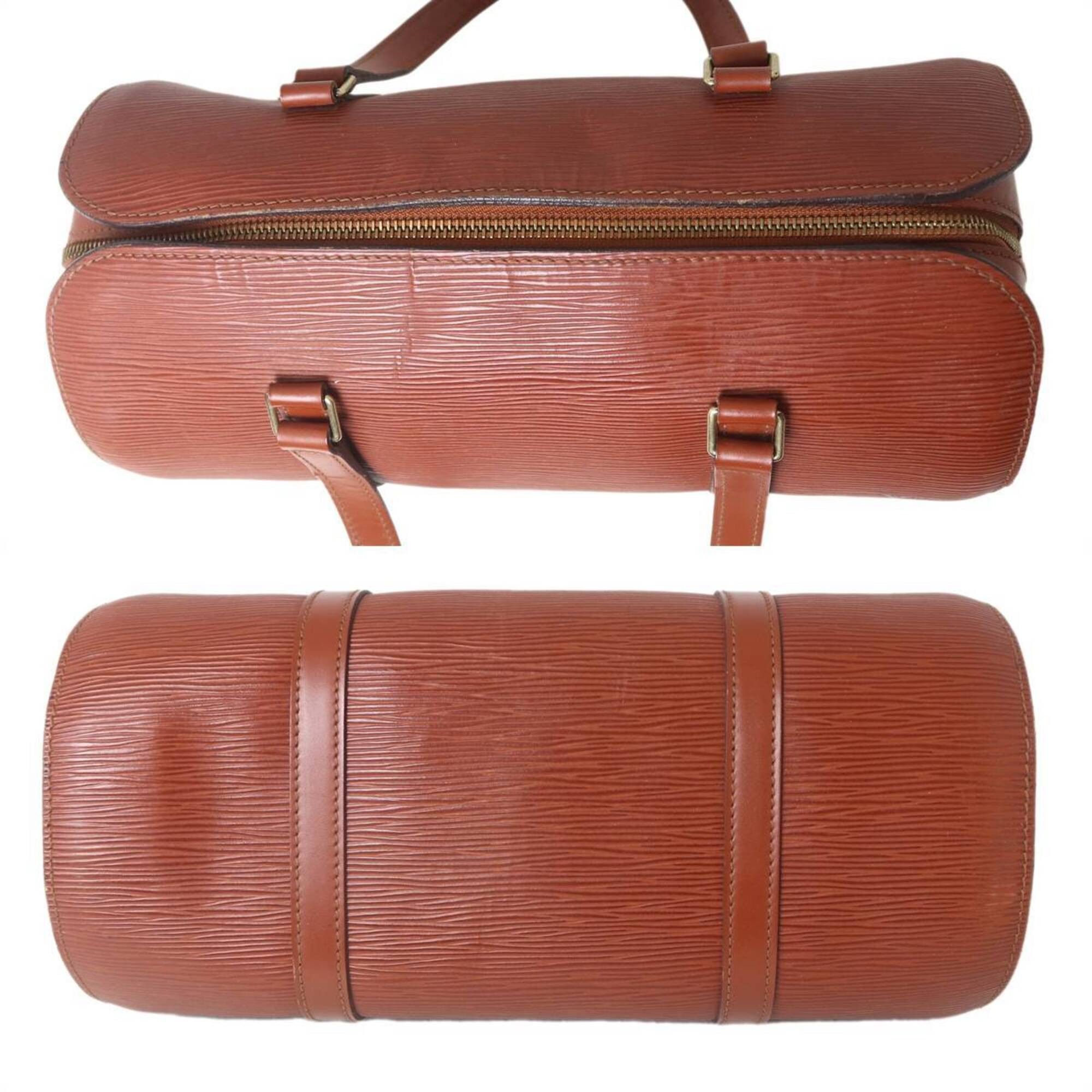 Louis Vuitton LOUIS VUITTON Soufflot Handbag, Epi Leather, Kenya Brown, M52223 AR0948 Size ONE SIZE - 5 Thumbnail