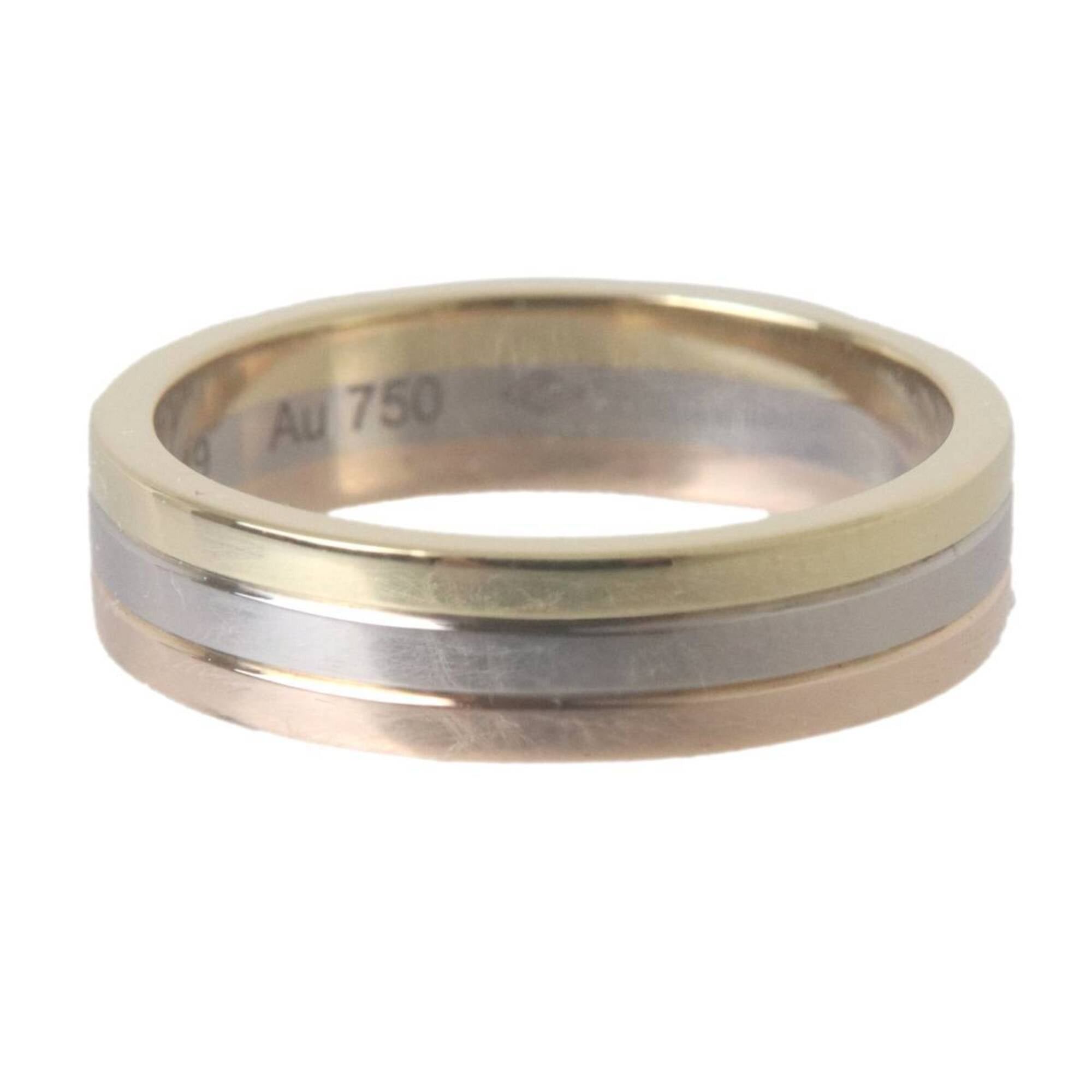 Cartier Cartier Tricolor Ring, Size 53, ULR049, Au750, 18K Gold (YG, PG, WG), 6.3g, 13 Size ONE SIZE - 3 Thumbnail
