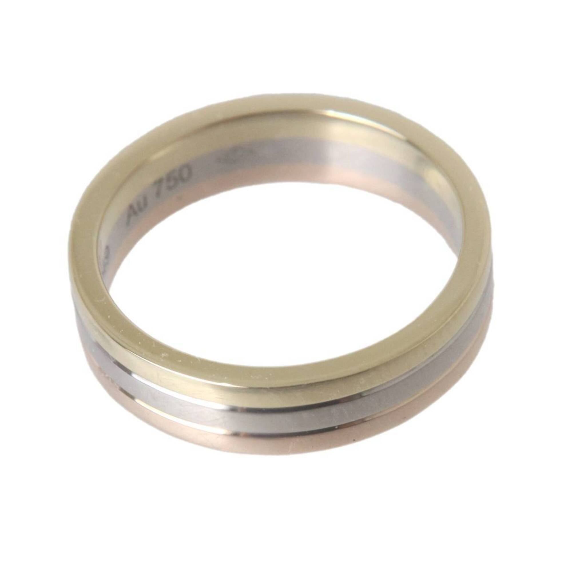 Cartier Cartier Tricolor Ring, Size 53, ULR049, Au750, 18K Gold (YG, PG, WG), 6.3g, 13 Size ONE SIZE - 2 Thumbnail