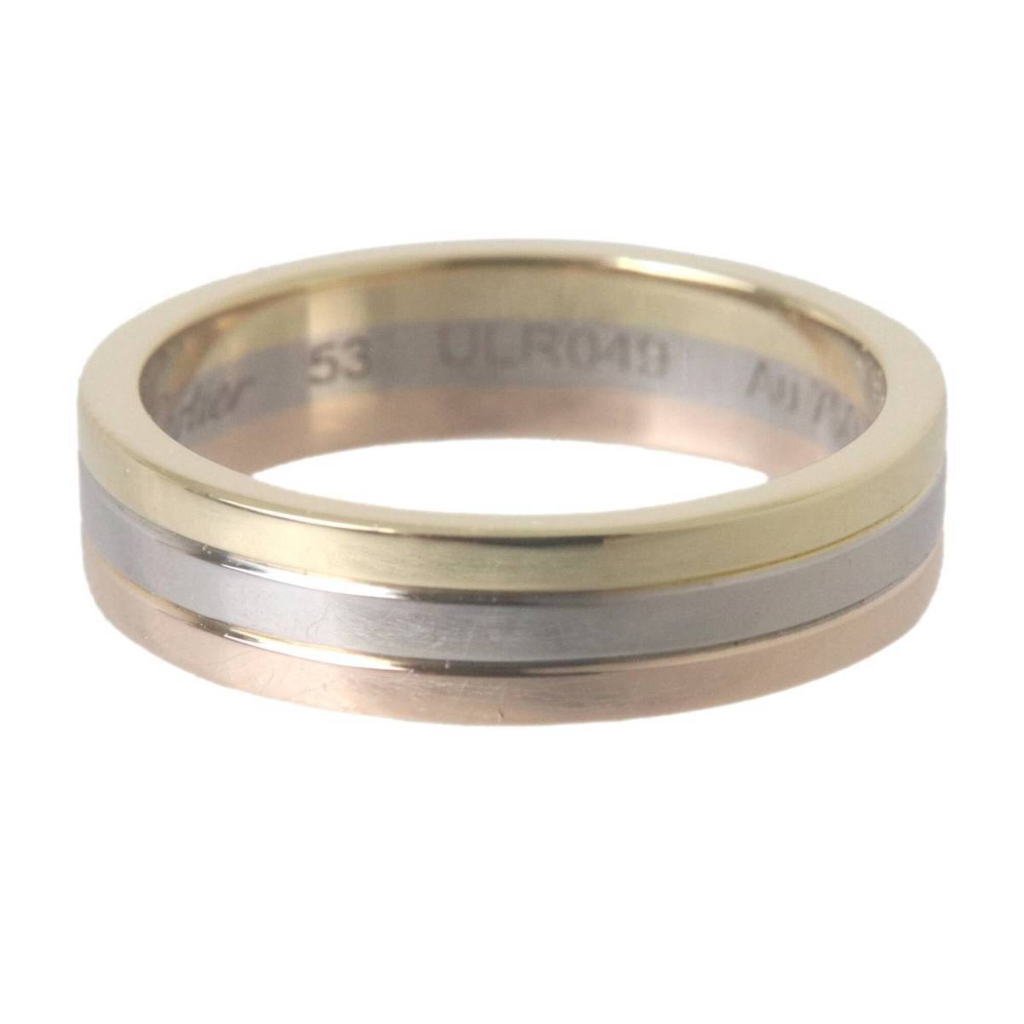 Cartier Cartier Tricolor Ring, Size 53, ULR049, Au750, 18K Gold (YG, PG, WG), 6.3g, 13 Size ONE SIZE - 4 Thumbnail