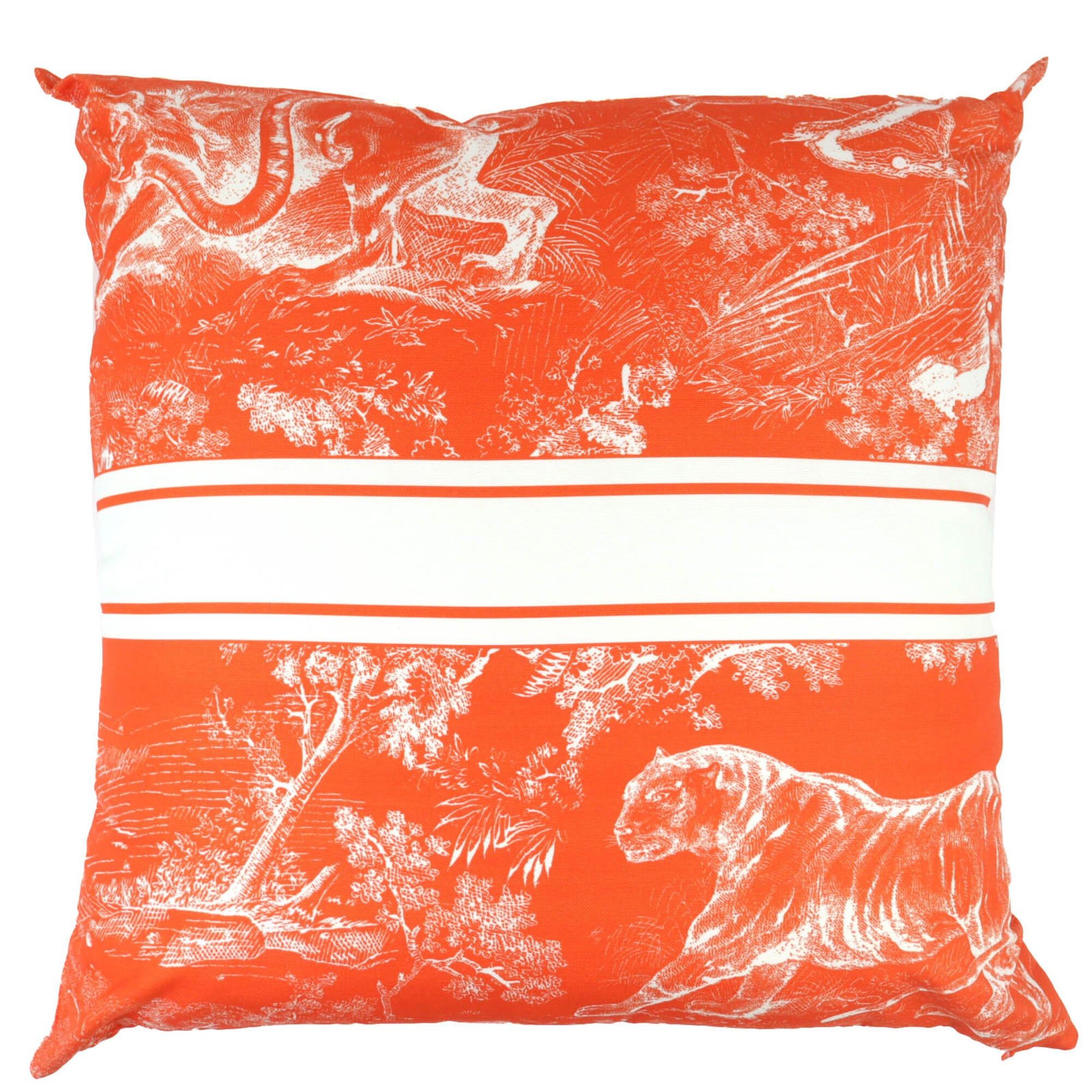 Dior Christian Dior HYP02RCO0U Dioliviera Cushion, Linen Blend, Orange, Made in France, Authentic, Recommended for Men and Women ◎ Size ONE SIZE - 2 Thumbnail
