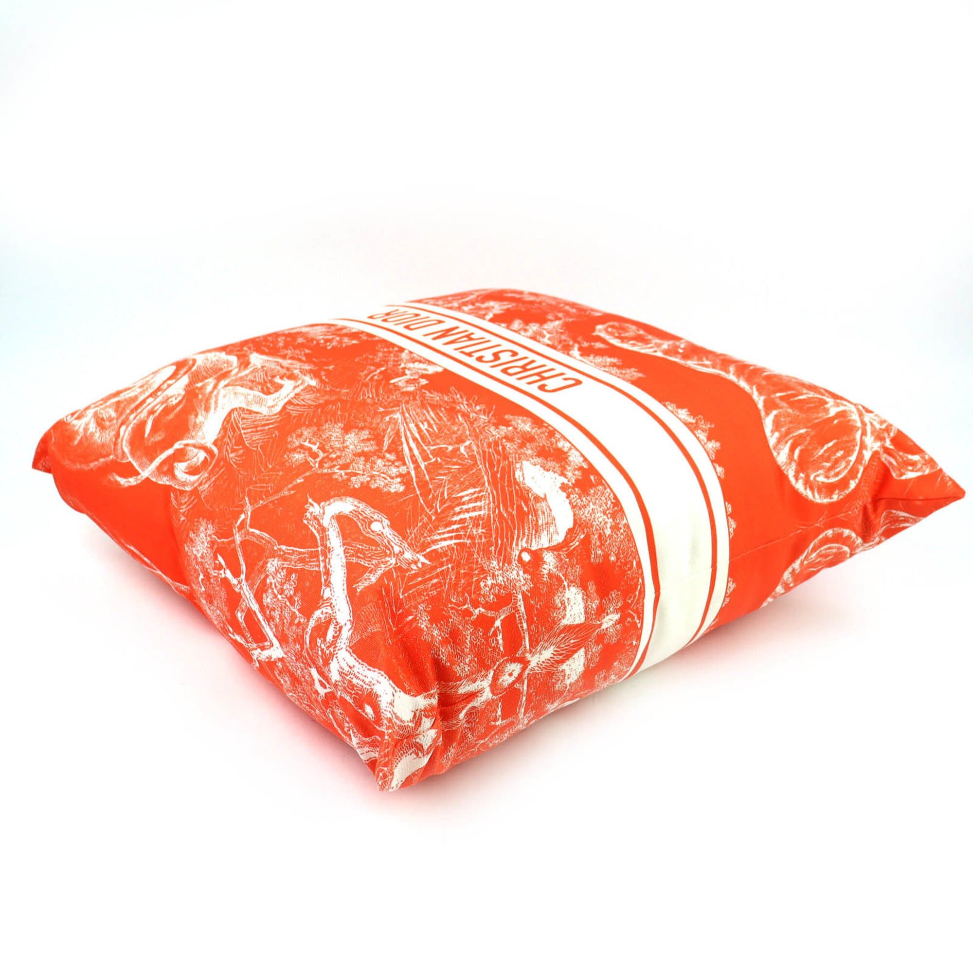 Dior Christian Dior HYP02RCO0U Dioliviera Cushion, Linen Blend, Orange, Made in France, Authentic, Recommended for Men and Women ◎ Size ONE SIZE - 3 Thumbnail