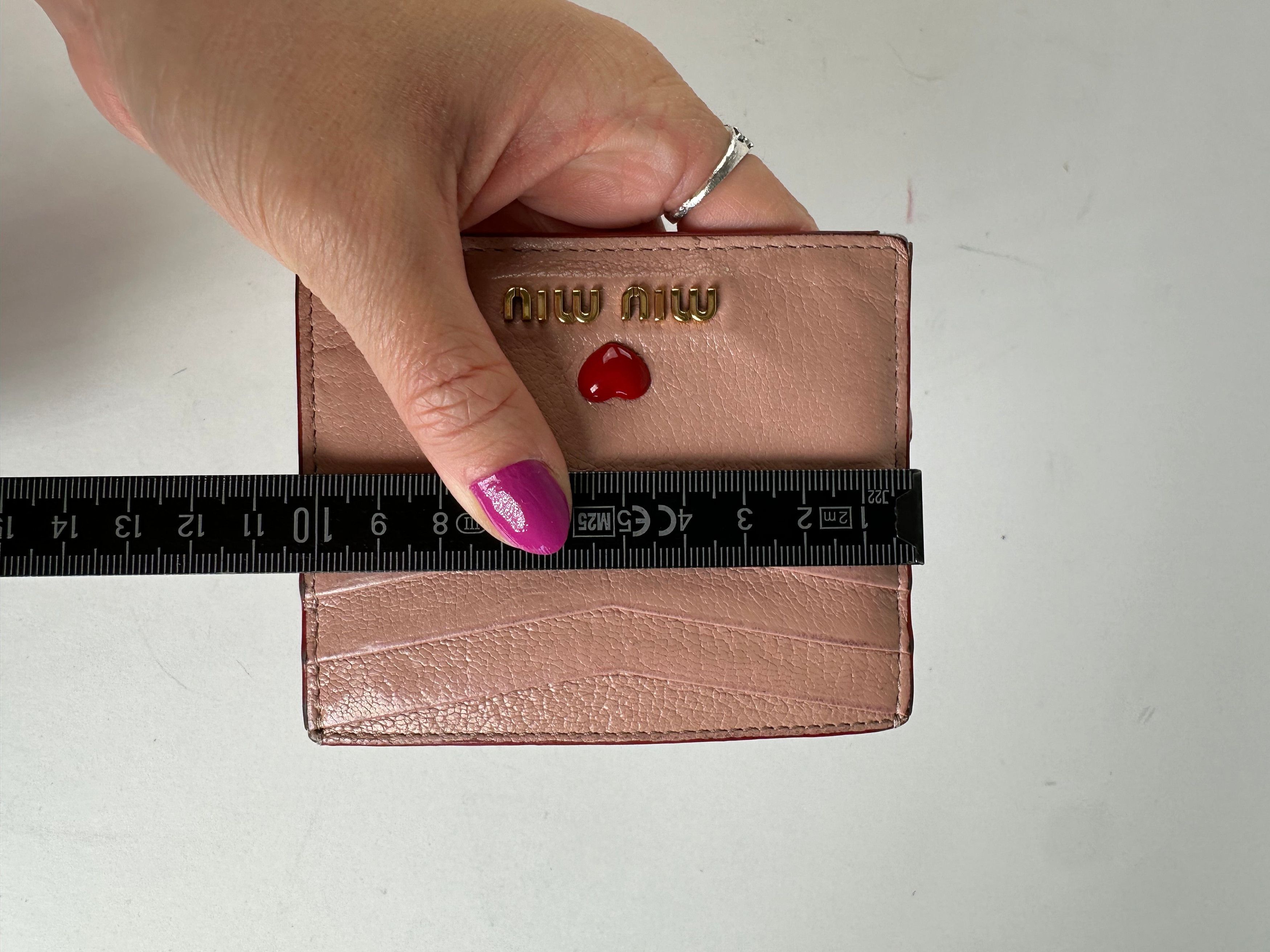 Miu Miu Vintage Madras Leather Card Holder Pink Size ONE SIZE - 4 Thumbnail