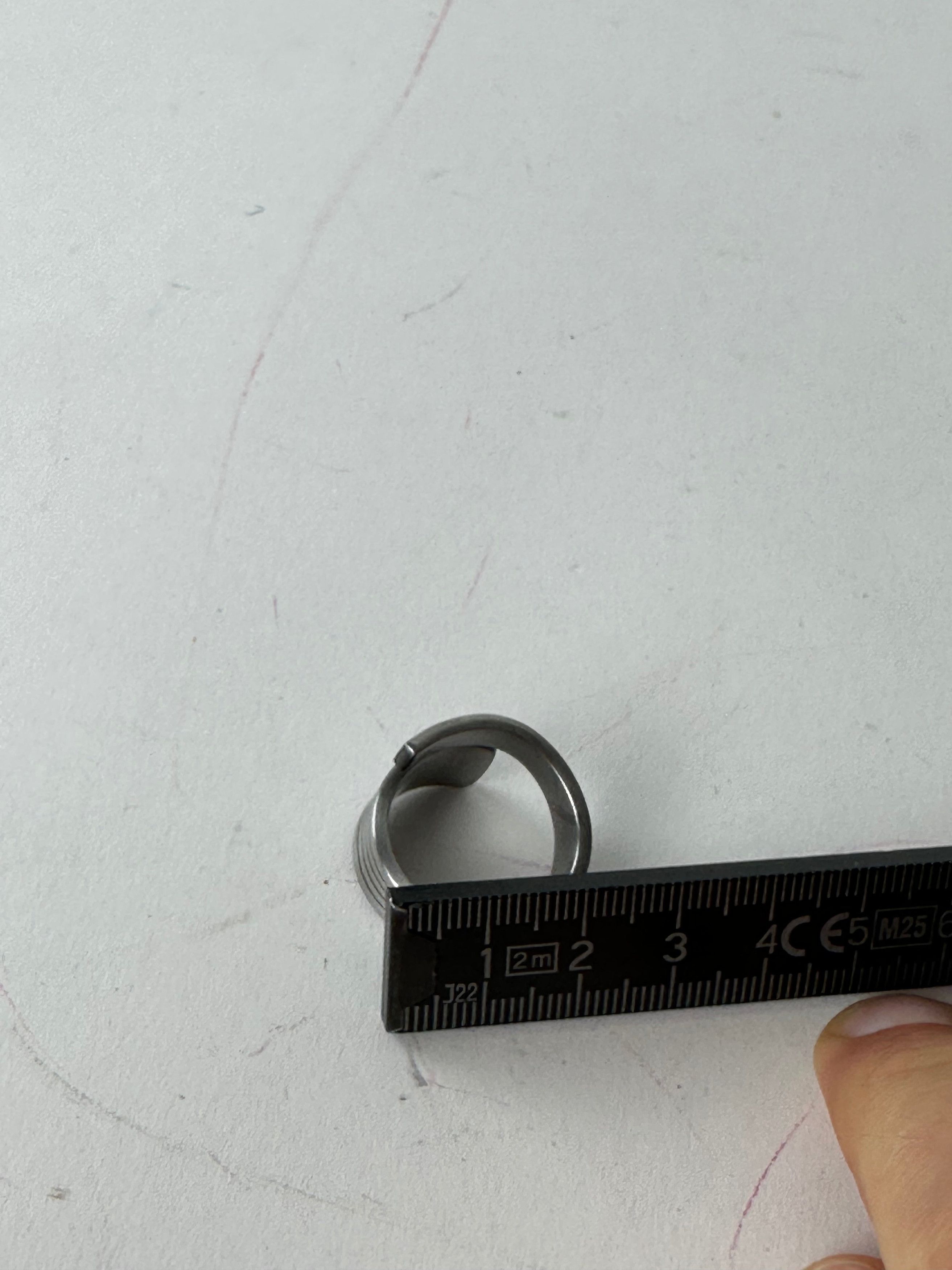 Givenchy Vintage Steel Ring Anthracite Size ONE SIZE - 7 Thumbnail