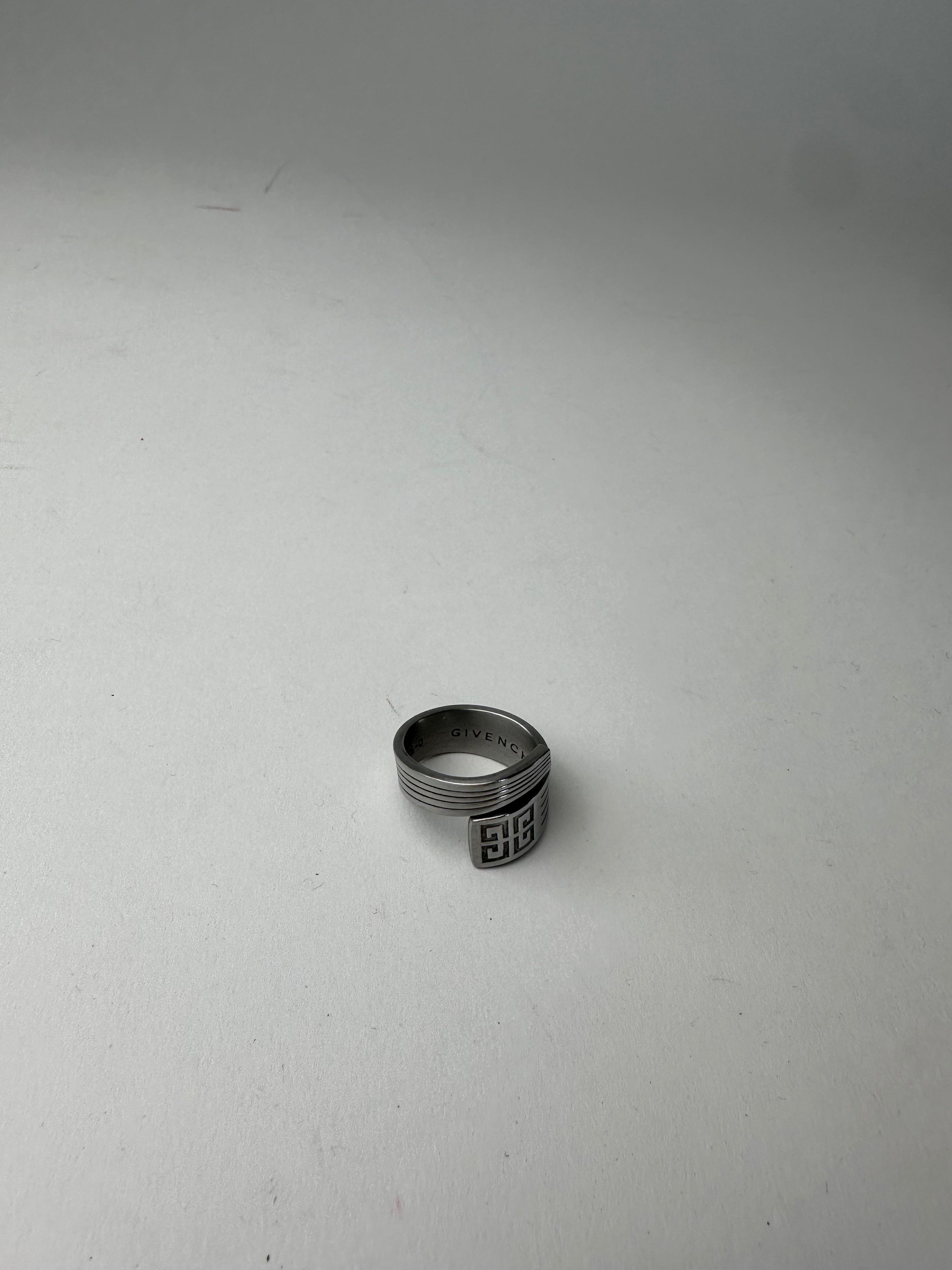 Givenchy Vintage Steel Ring Anthracite Size ONE SIZE - 8 Thumbnail