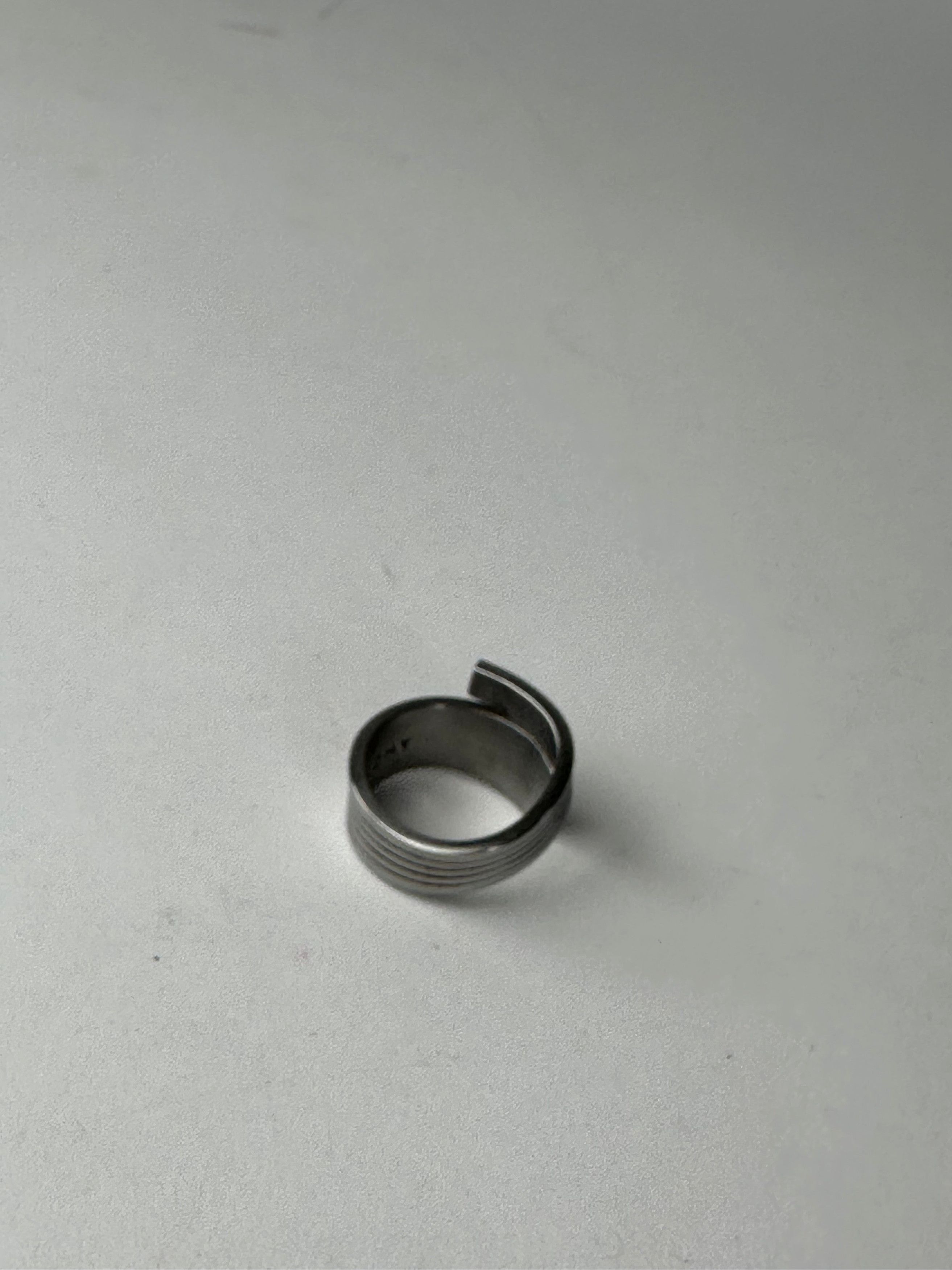 Givenchy Vintage Steel Ring Anthracite Size ONE SIZE - 4 Thumbnail