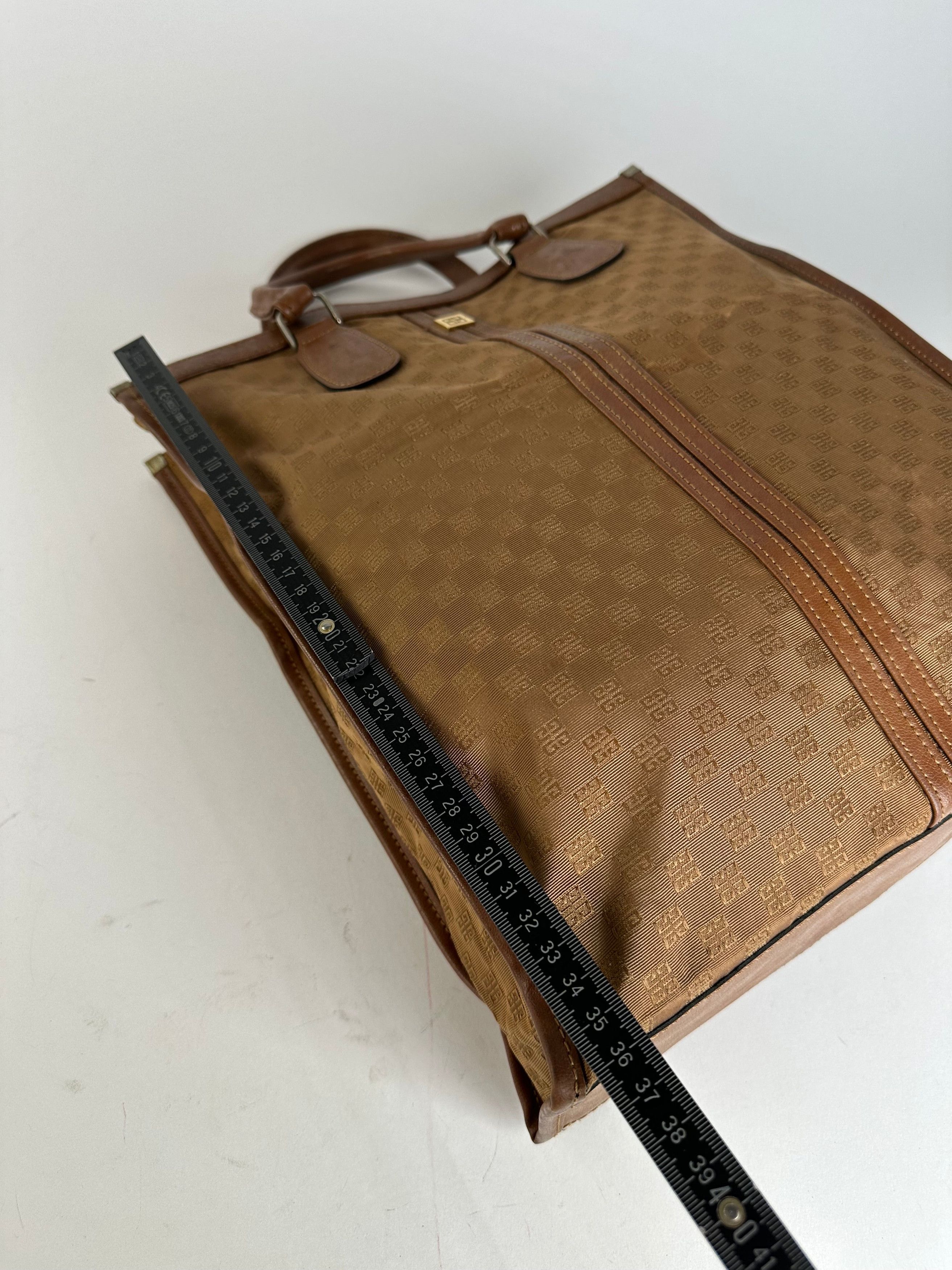 Givenchy Vintage 4G Monogram Canvas Leather Tote Bag Brown Size ONE SIZE - 12 Thumbnail