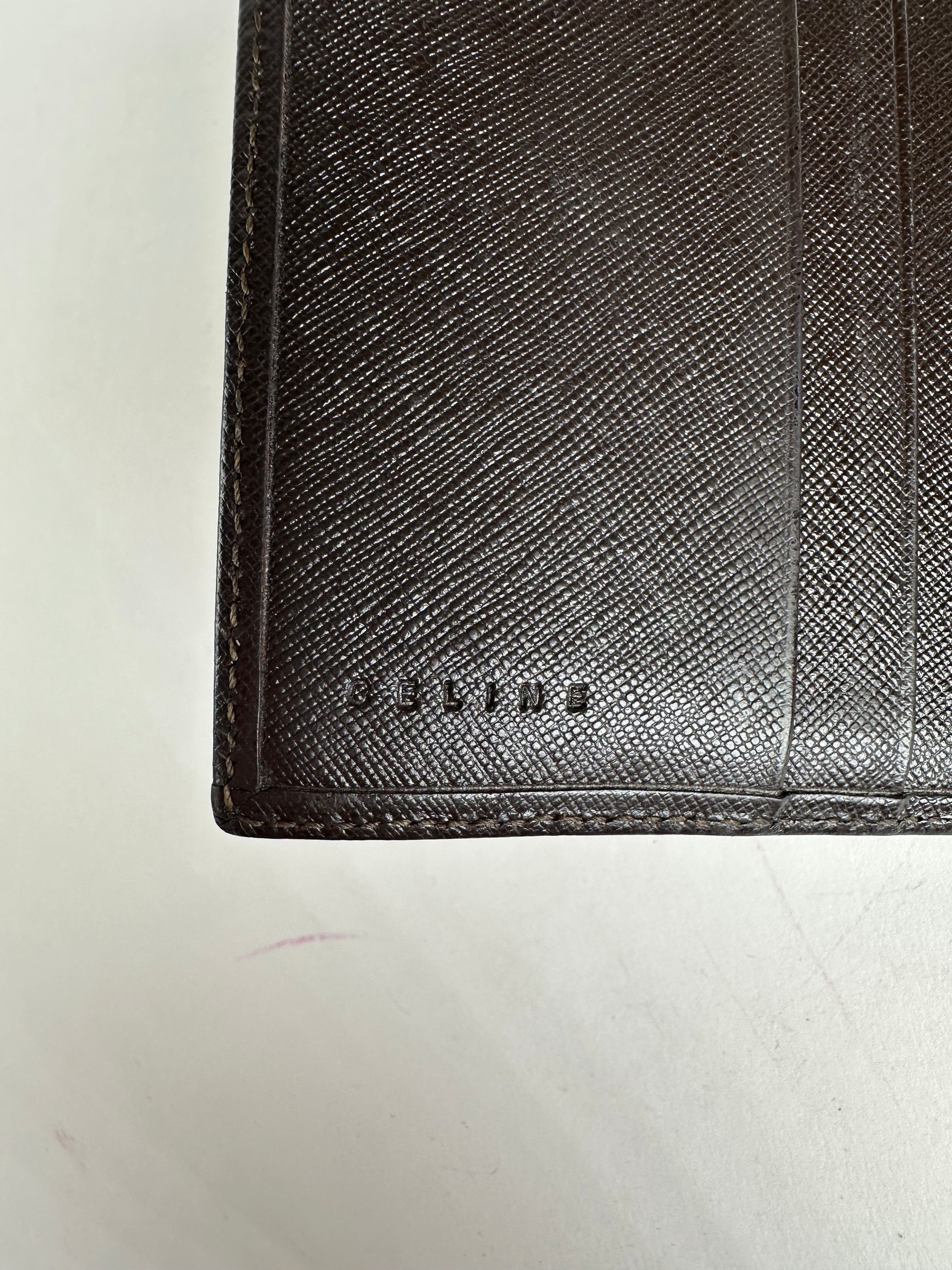 Celine Vintage Triomphe Monogram Coated Canvas Bifold Wallet Brown Size ONE SIZE - 5 Thumbnail