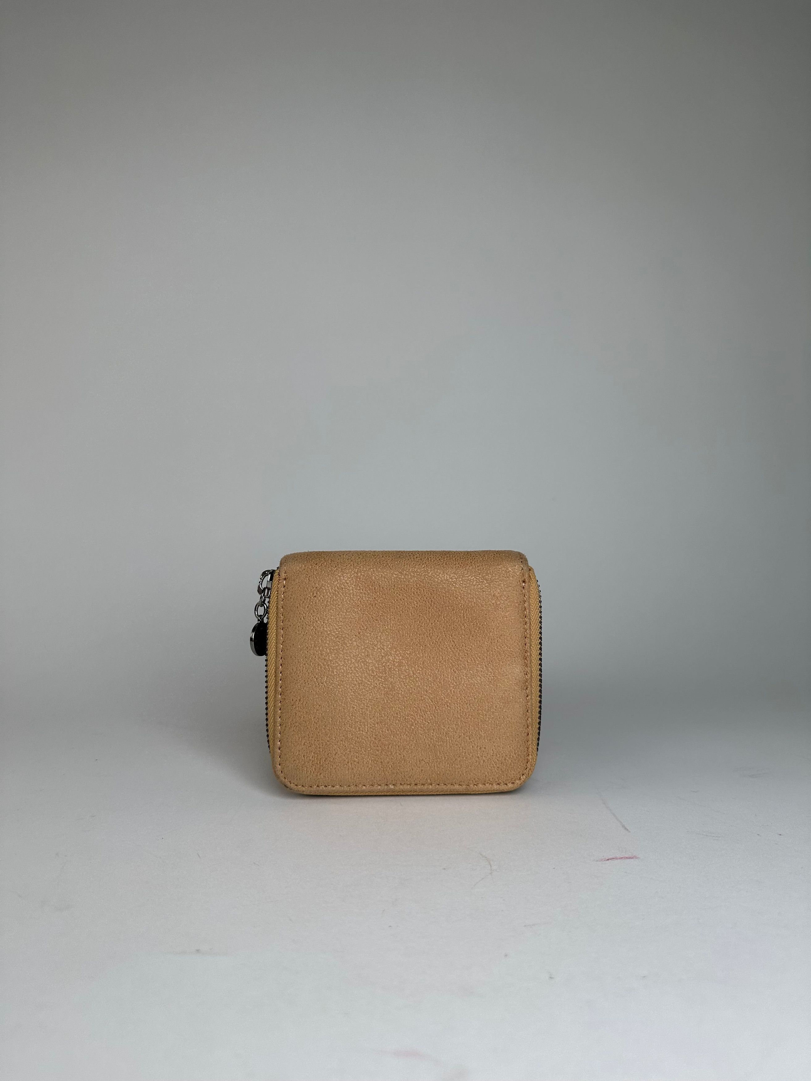 Stella McCartney Vintage Falabella Vegan Leather Compact Zip Wallet Camel Size ONE SIZE - 10 Thumbnail