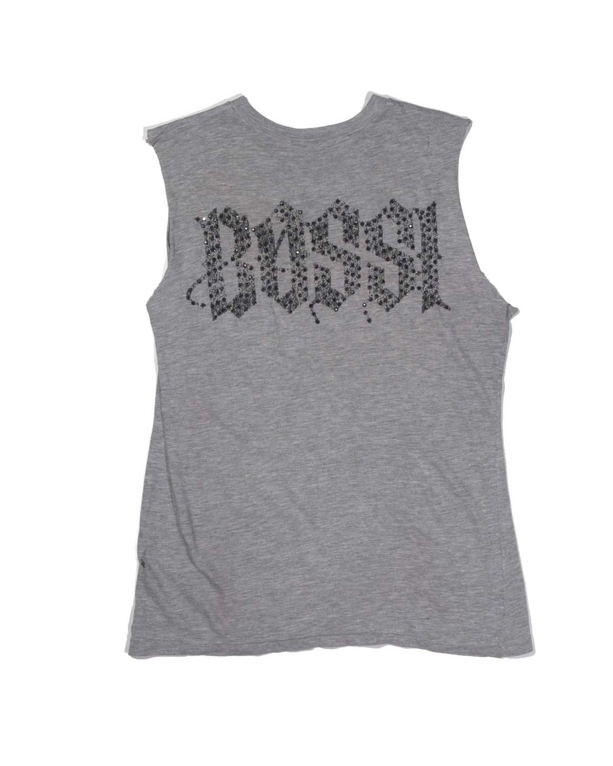 Other Bossi Vintage Rhinestone Sleeveless Tee Grey Size US S / EU 44-46 / 1 - 2 Thumbnail