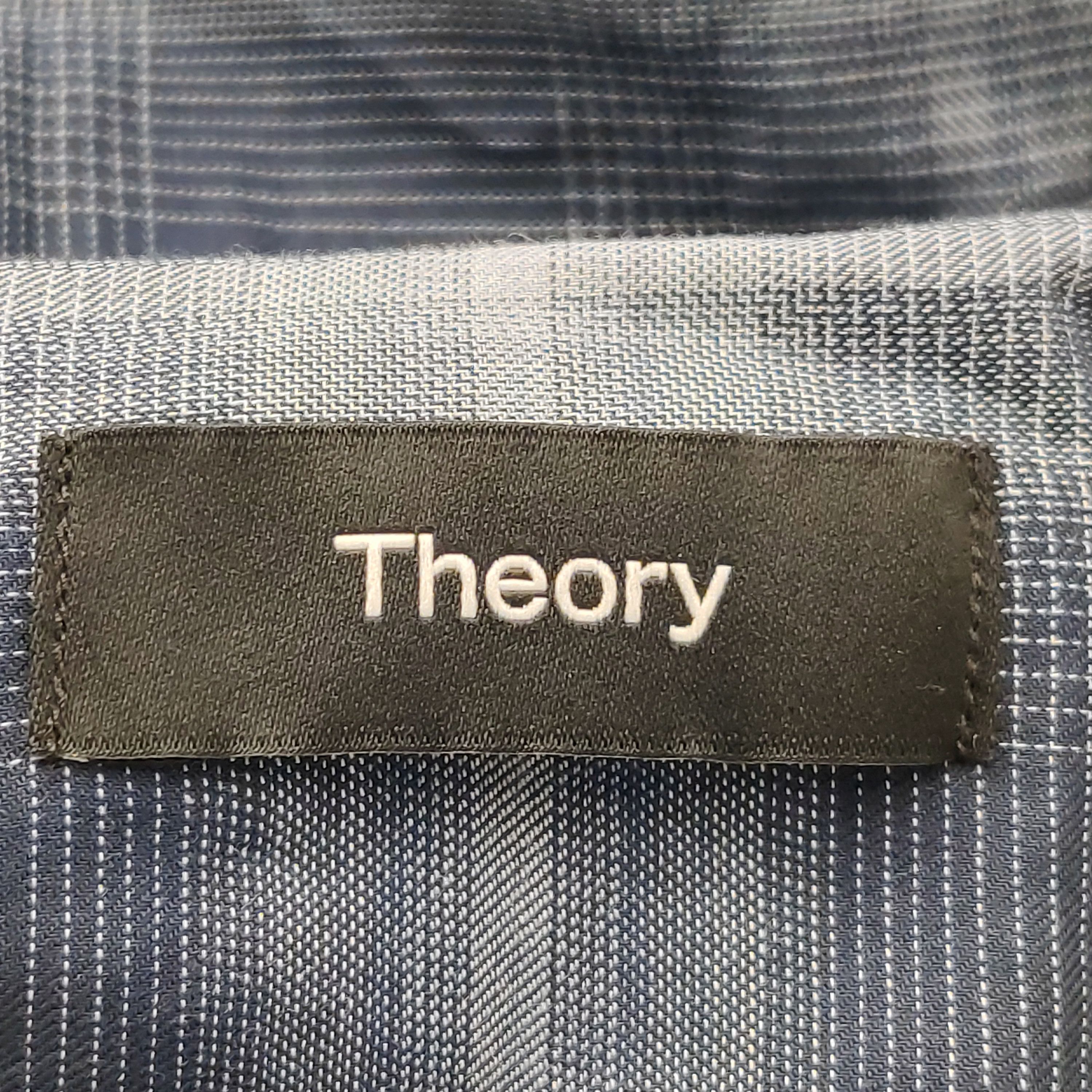 Theory Theory Blue Plaid Cotton Flannel Shirt S Size US S / EU 44-46 / 1 - 6 Thumbnail