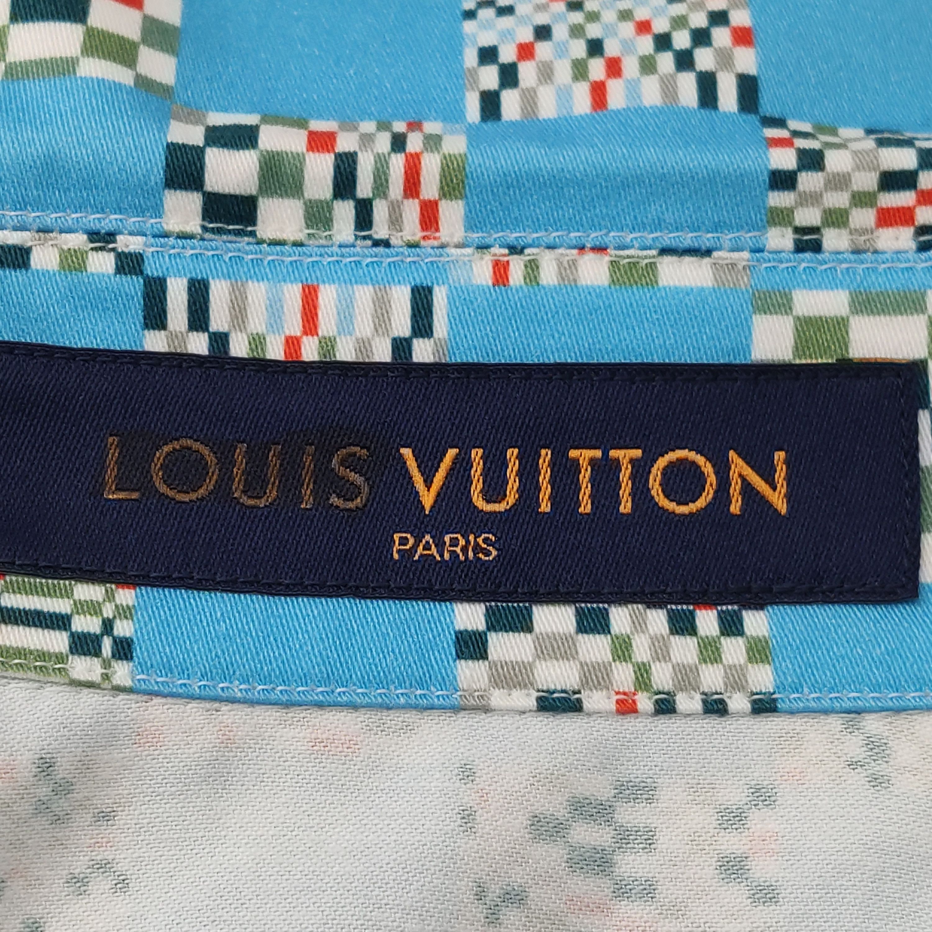 Louis Vuitton Louis Vuitton Damier Pattern Short Sleeve Shirt Size M Size US M / EU 48-50 / 2 - 5 Thumbnail