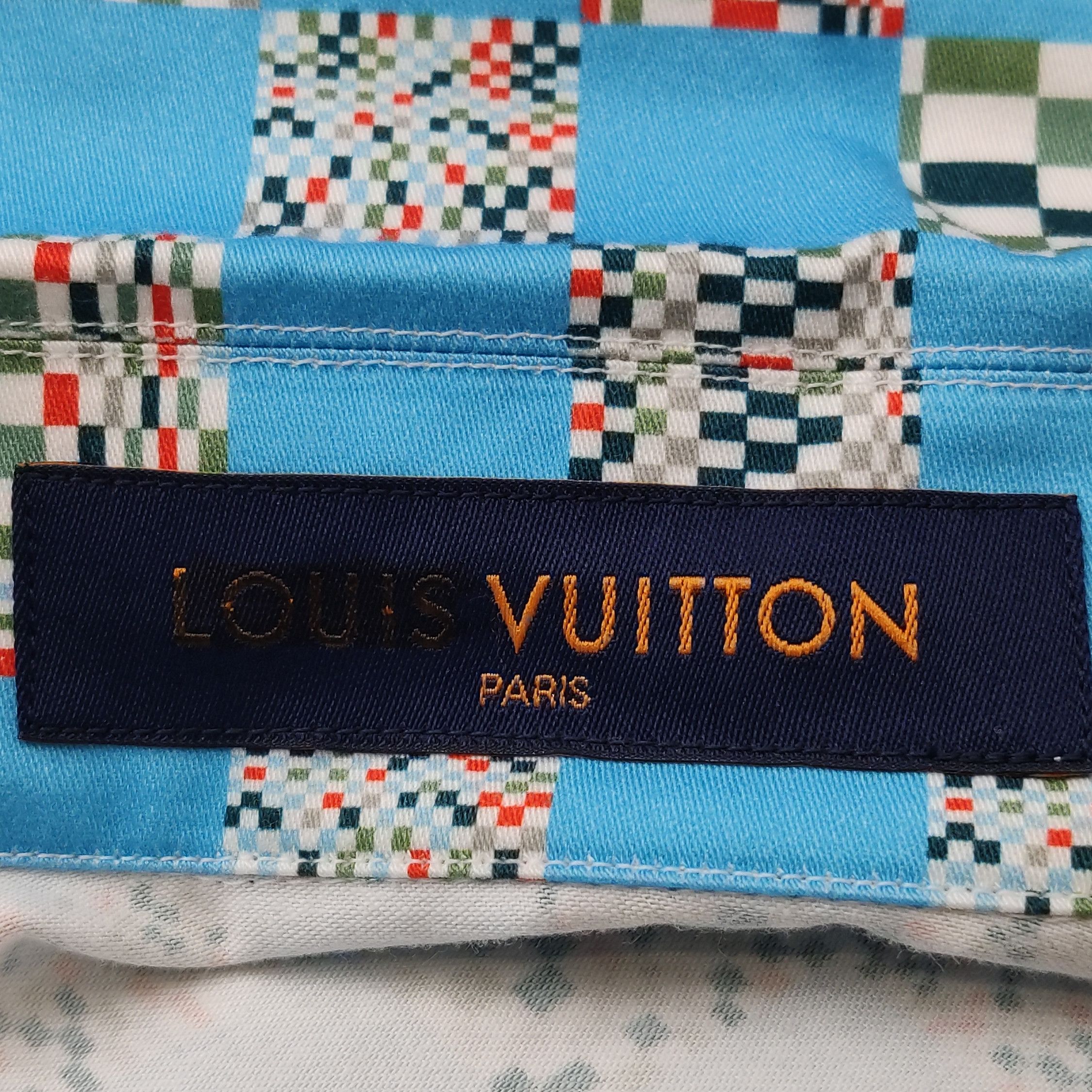 Louis Vuitton Louis Vuitton Damier Pixel Cotton Shirt Size L Size US L / EU 52-54 / 3 - 10 Thumbnail