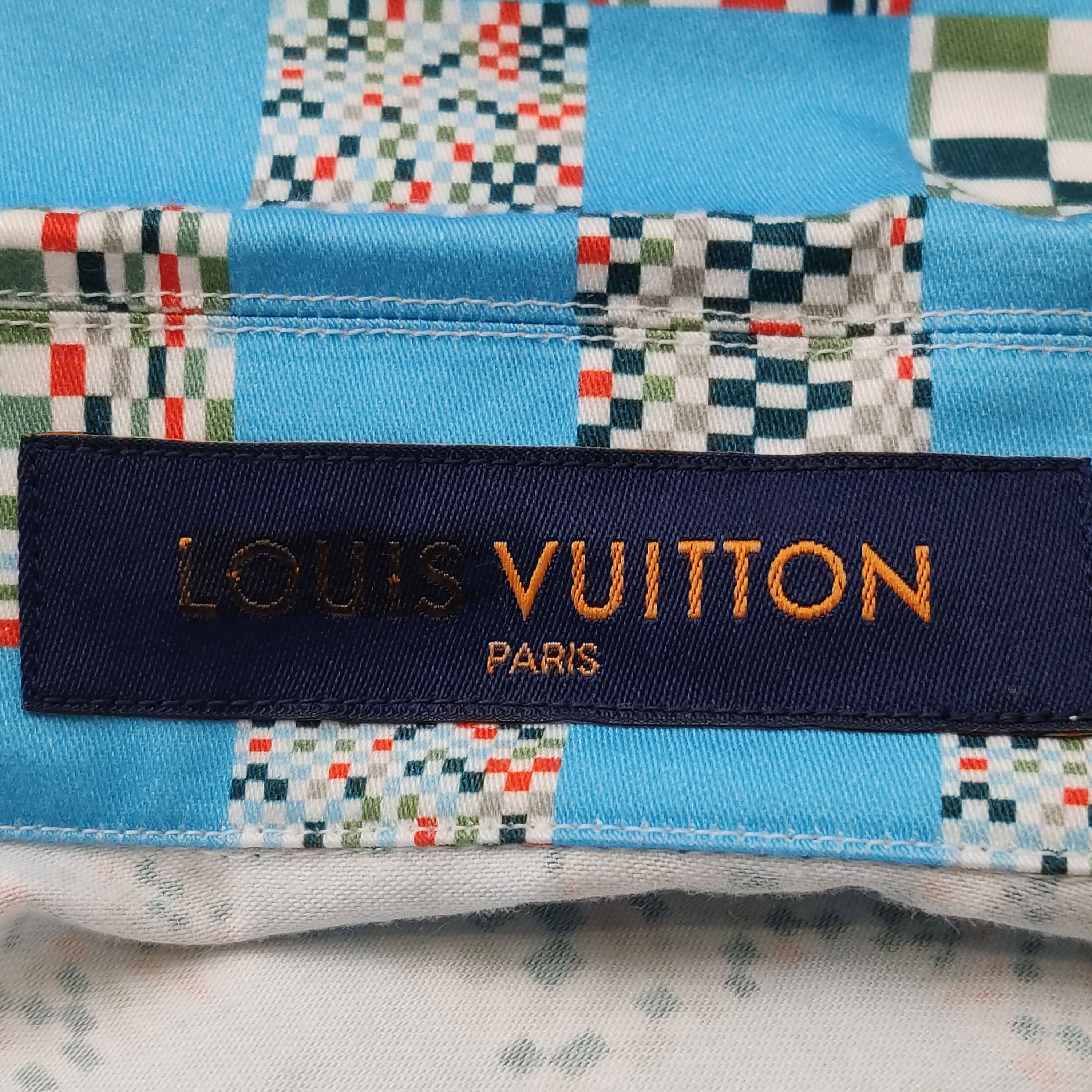 Louis Vuitton Louis Vuitton Damier Pixel Cotton Shirt Size L Size US L / EU 52-54 / 3 - 5 Thumbnail