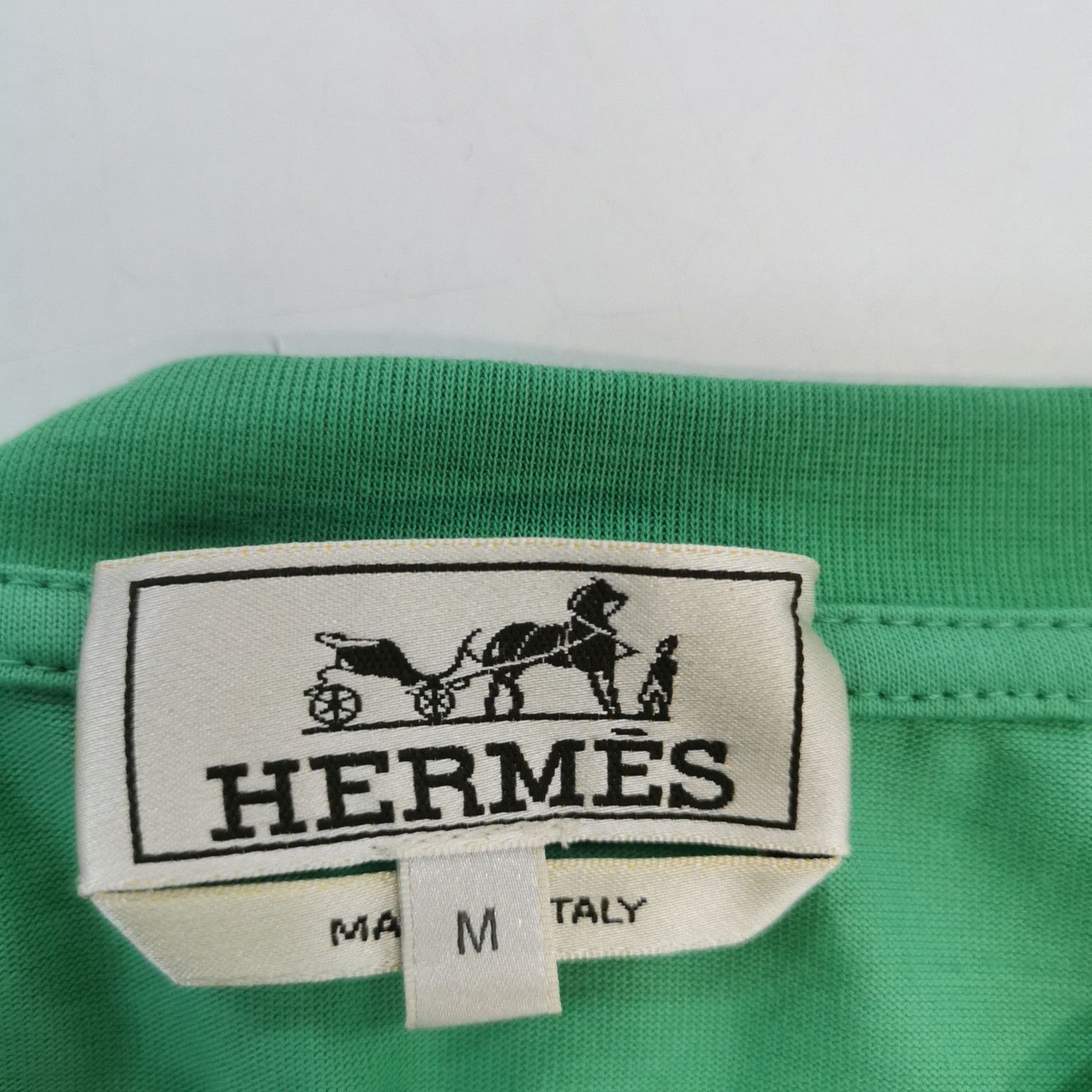 Hermes Hermes Patch Graphic Green T-Shirt Size M Size US M / EU 48-50 / 2 - 5 Thumbnail
