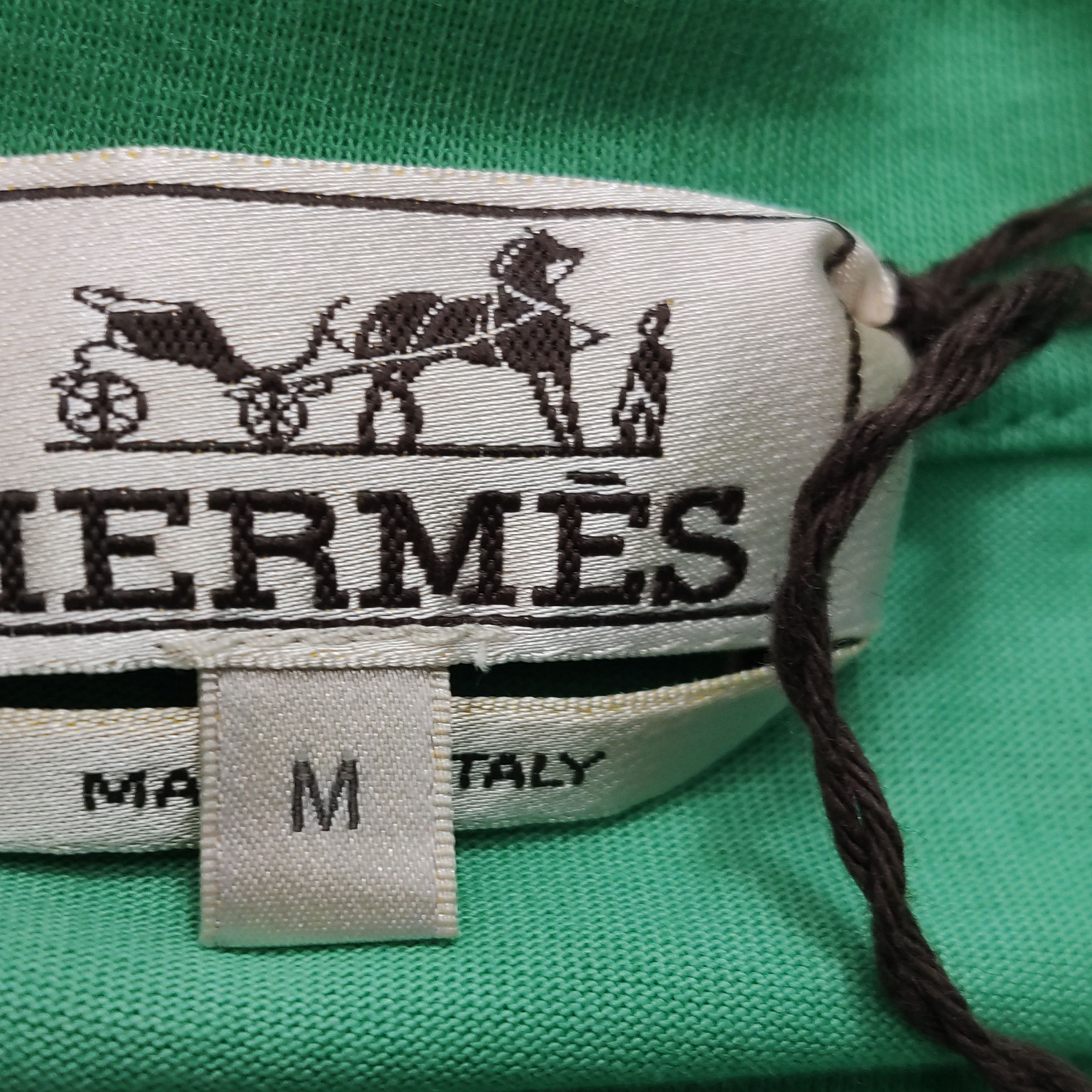 Hermes Hermes Patch Graphic Green T-Shirt Size M Size US M / EU 48-50 / 2 - 8 Thumbnail