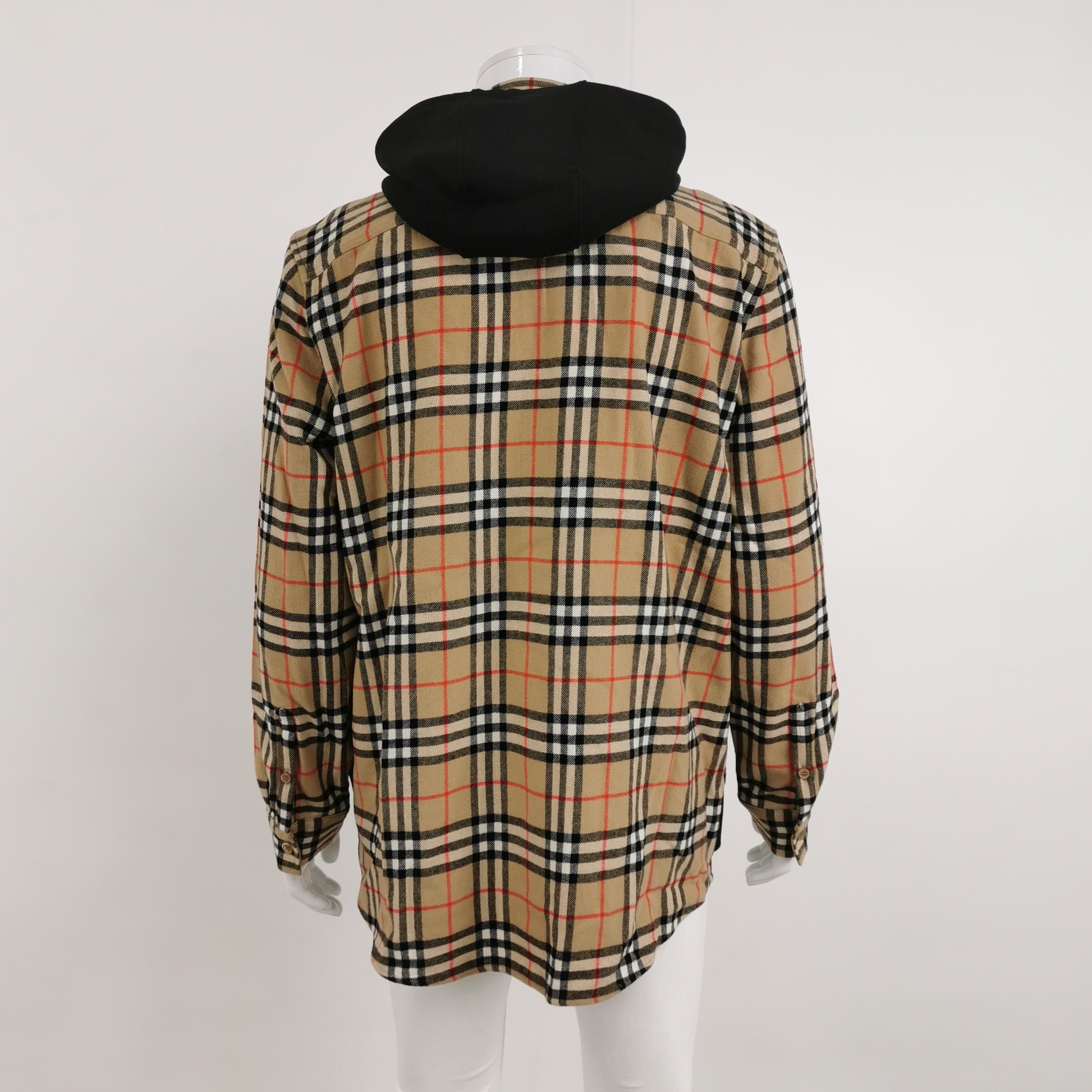 Burberry Burberry TB Logo Contrast Check Hooded Jacket Size M Size US M / EU 48-50 / 2 - 2 Thumbnail