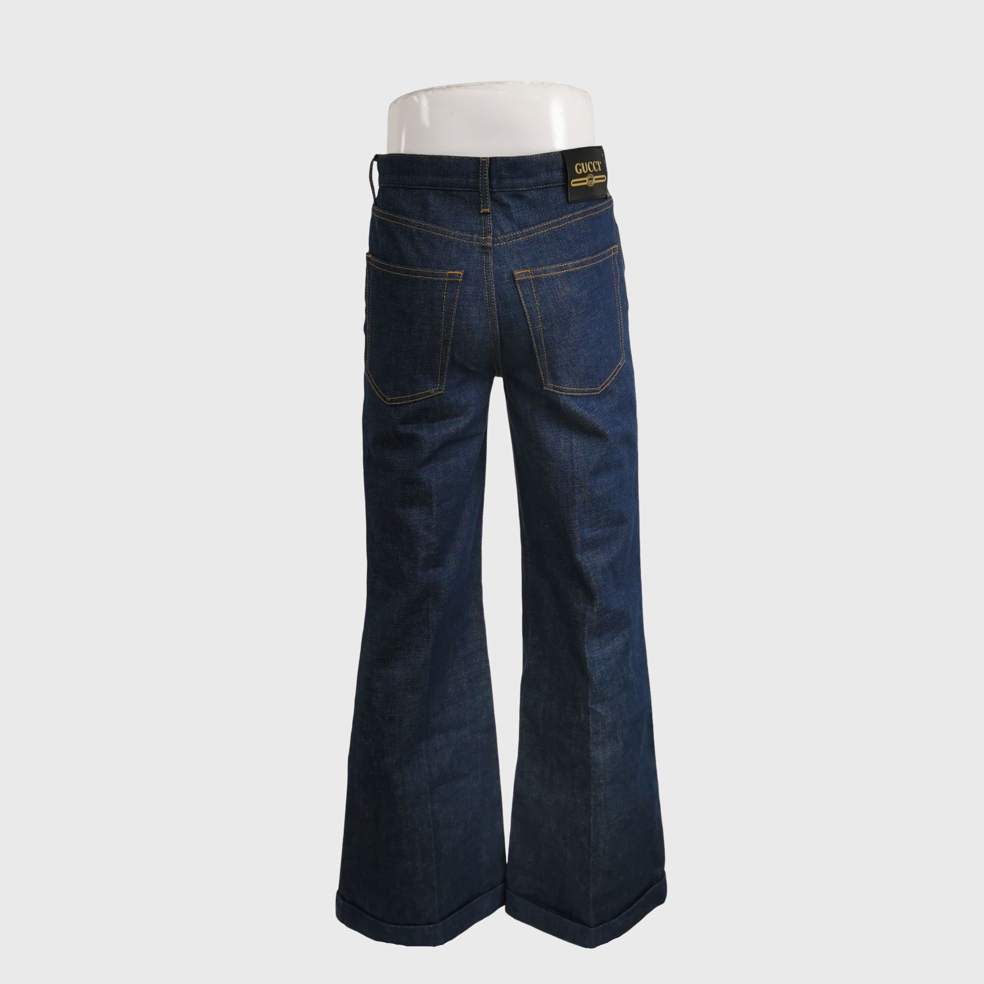 Gucci Gucci Leather Logo Patch Denim Jeans Size 30 Size US 30 / EU 46 - 2 Thumbnail