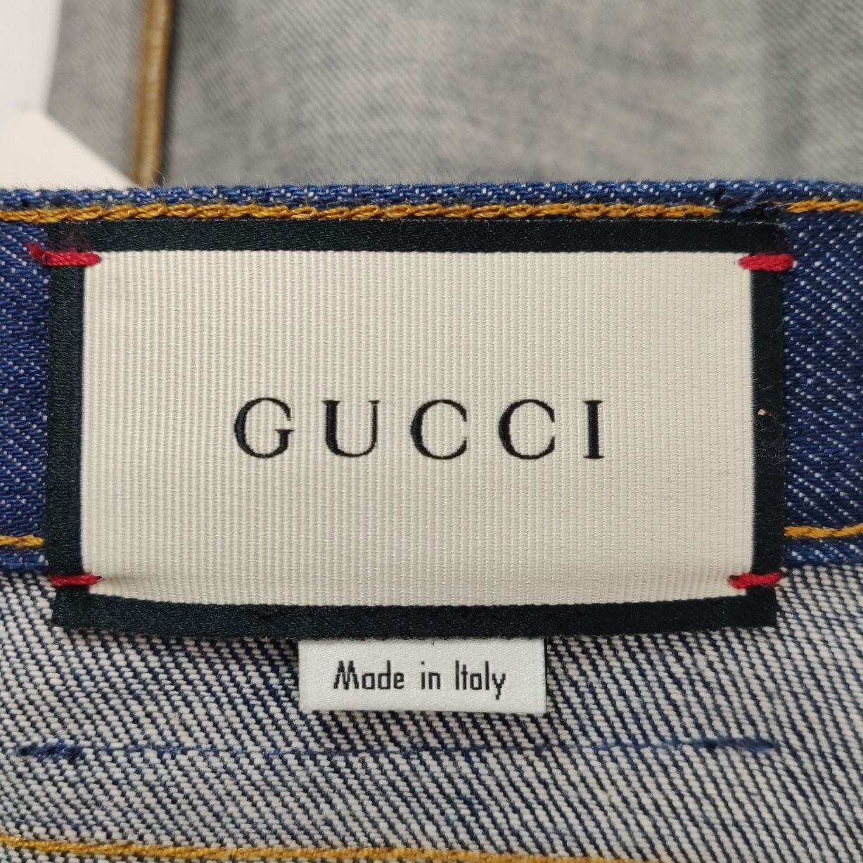 Gucci Gucci Leather Logo Patch Denim Jeans Size 30 Size US 30 / EU 46 - 5 Thumbnail
