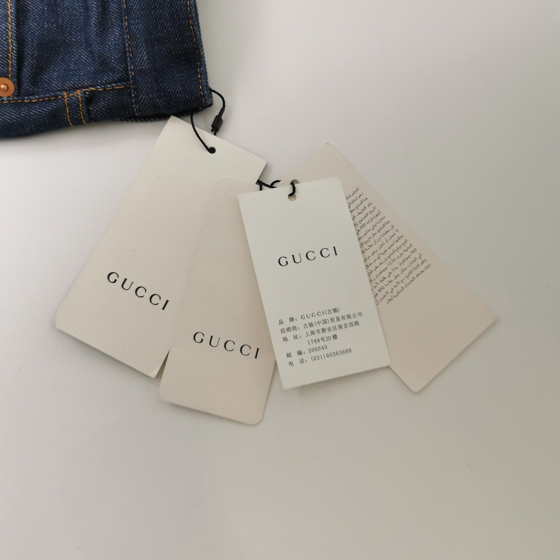 Gucci Gucci Leather Logo Patch Denim Jeans Size 30 Size US 30 / EU 46 - 4 Thumbnail