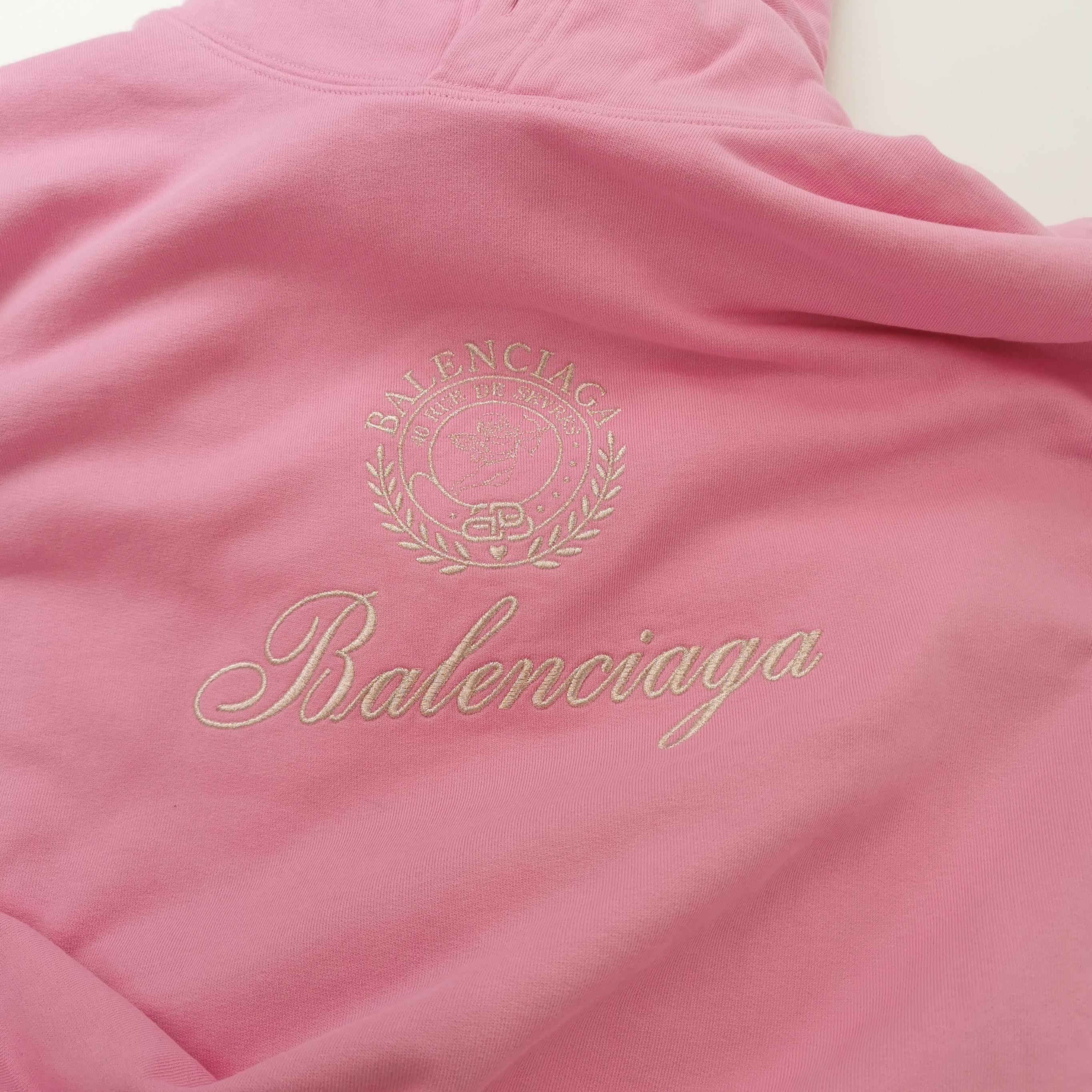Balenciaga Balenciaga Logo Embroidered Hoodie Size M Size US M / EU 48-50 / 2 - 3 Thumbnail