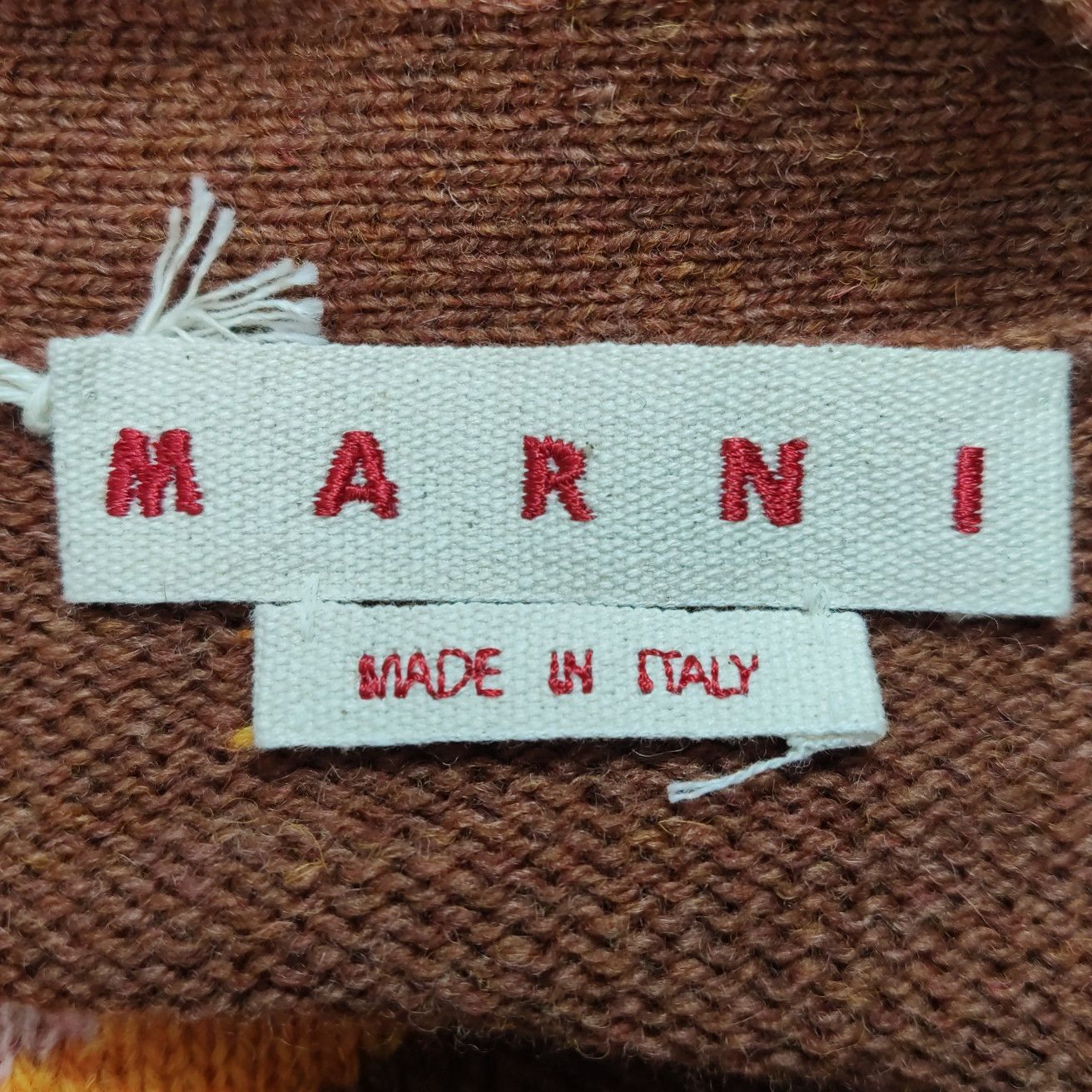 Marni Marni Geometric Pattern Wool Cardigan Size 52 Size US L / EU 52-54 / 3 - 7 Thumbnail