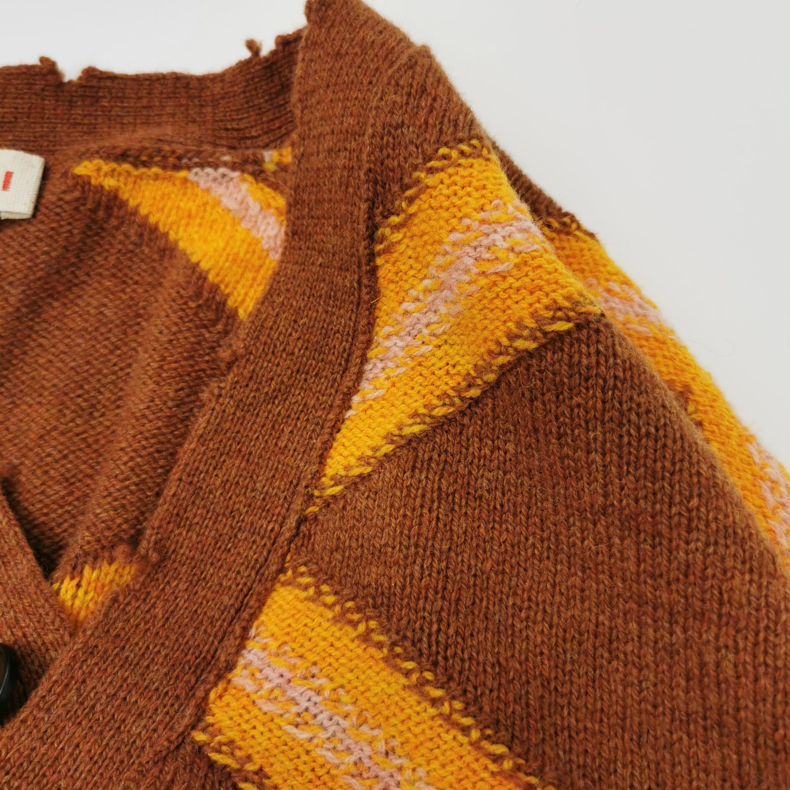 Marni Marni Geometric Pattern Wool Cardigan Size 52 Size US L / EU 52-54 / 3 - 4 Thumbnail