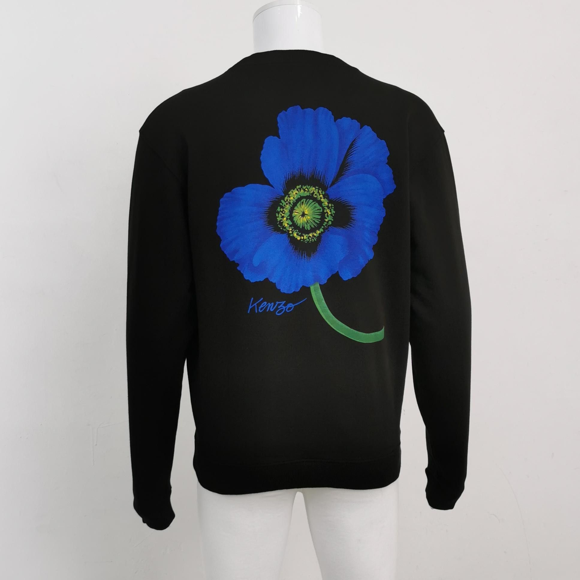 Kenzo Kenzo Poppy Print Crewneck Sweatshirt Size M Size US M / EU 48-50 / 2 - 2 Thumbnail