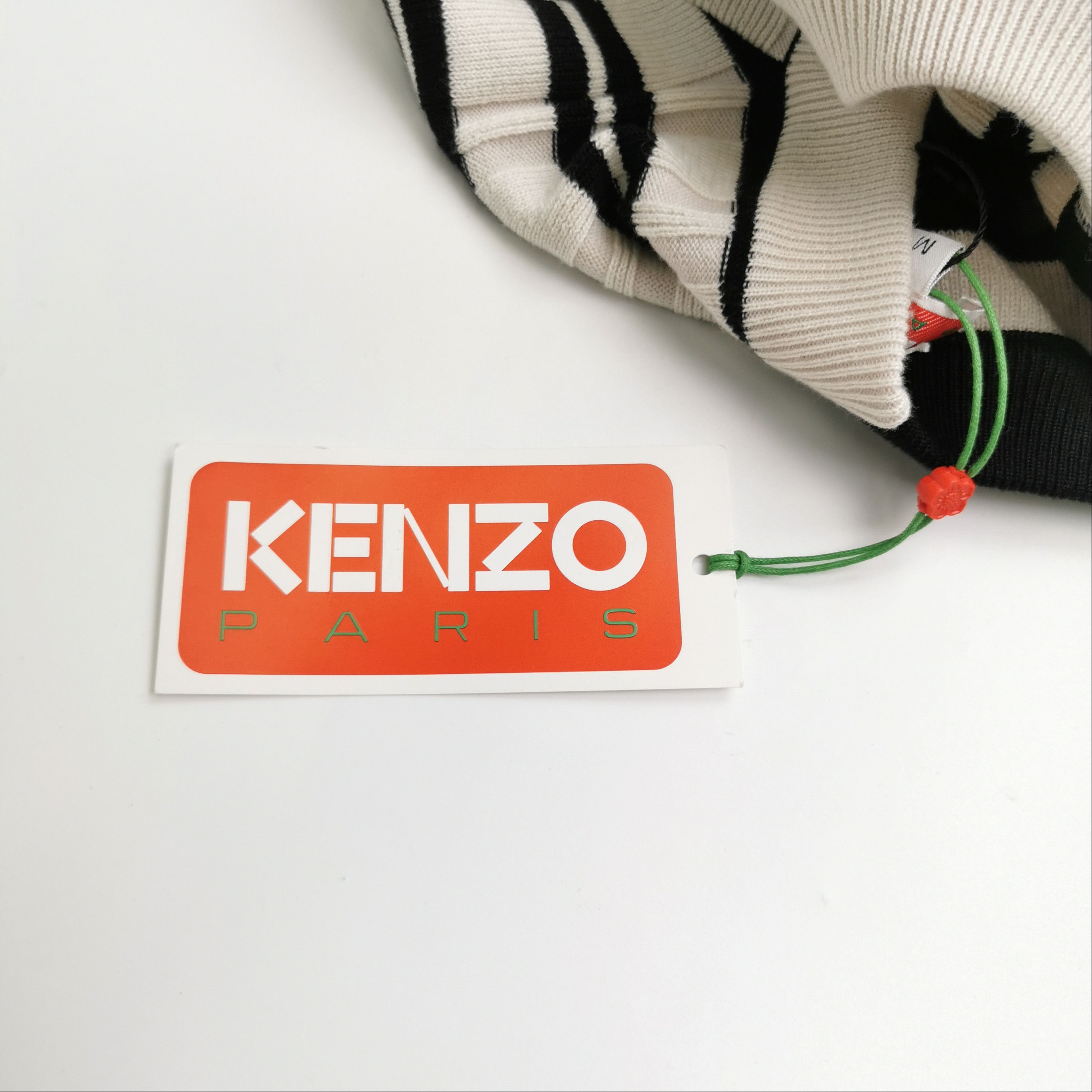 Kenzo Kenzo Split Striped Wool Cotton Sweater Size M Size US M / EU 48-50 / 2 - 4 Thumbnail