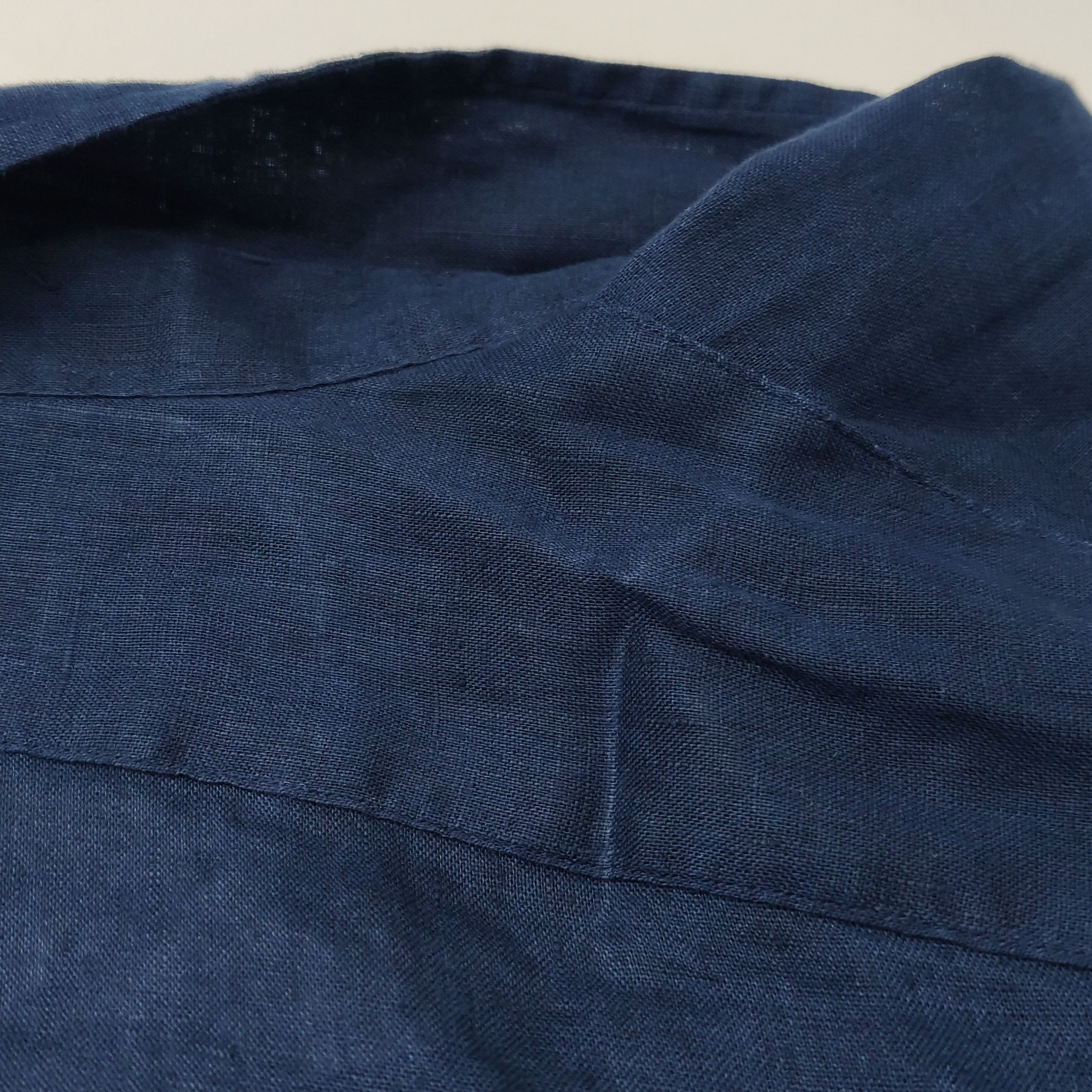 Polo Ralph Lauren Polo Ralph Lauren Navy Linen Button Up Shirt M Size US M / EU 48-50 / 2 - 11 Thumbnail