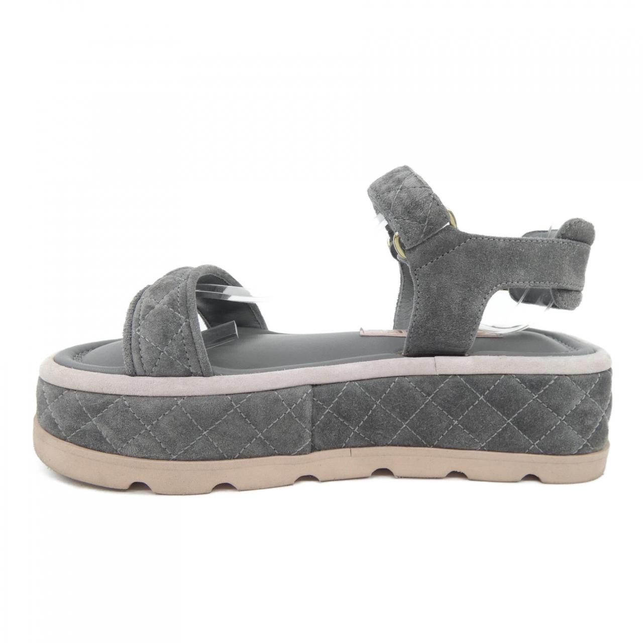 Chanel Chanel Chanel Suede Calfskin Sandals Leather Shoes G39143X56600 DUTY FREE for USA Size ONE SIZE - 2 Thumbnail