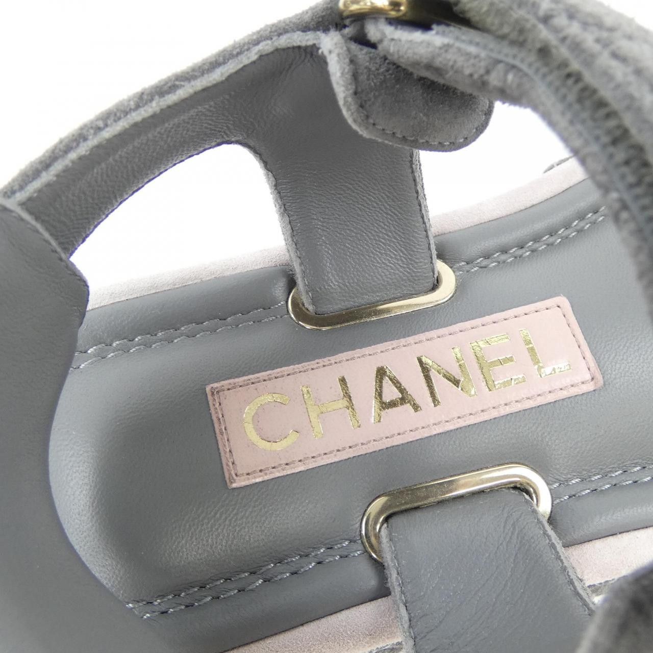 Chanel Chanel Chanel Suede Calfskin Sandals Leather Shoes G39143X56600 DUTY FREE for USA Size ONE SIZE - 6 Thumbnail