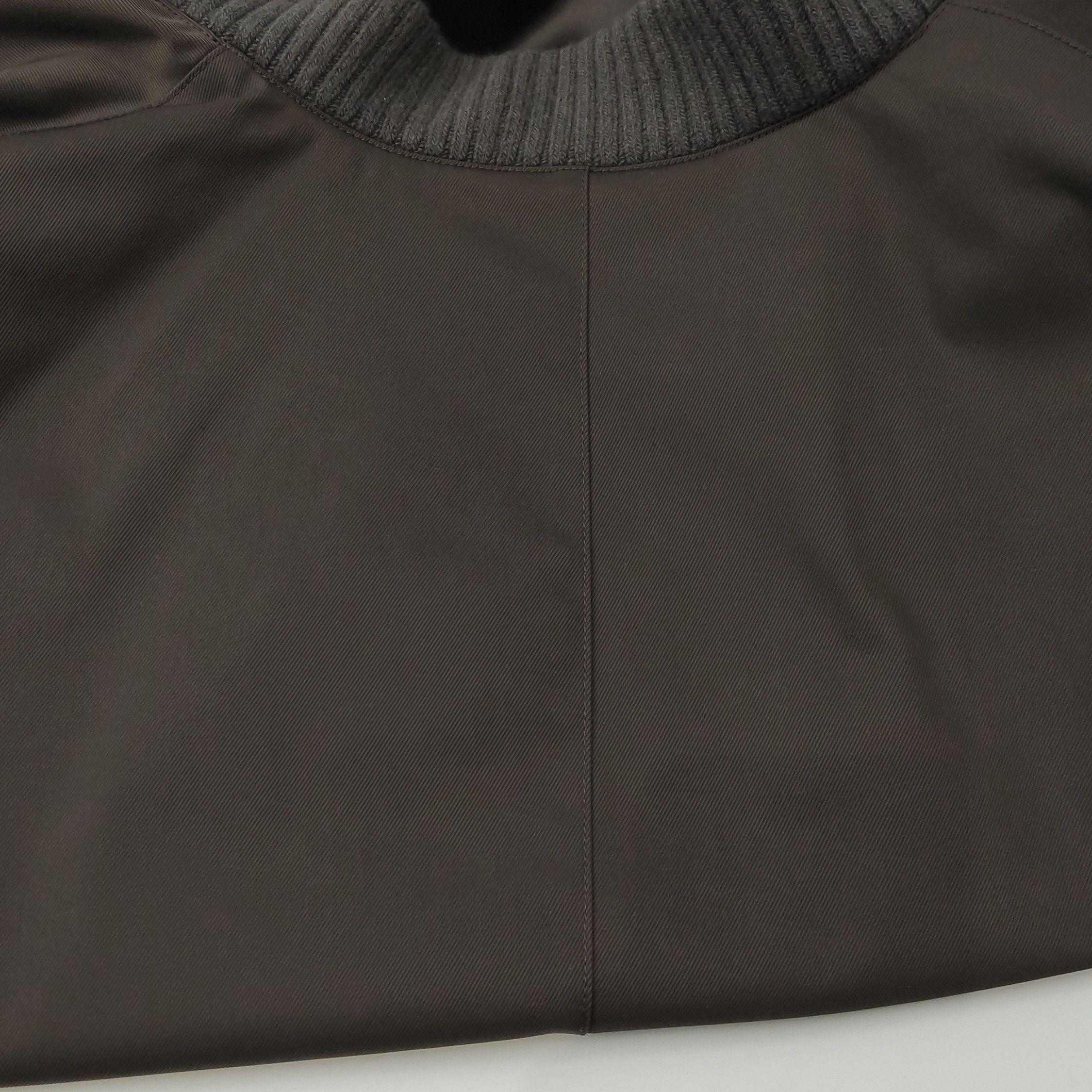 Hermes Hermes Leather Paneled Zip-Up Jacket Brown 48 Size US M / EU 48-50 / 2 - 9 Thumbnail