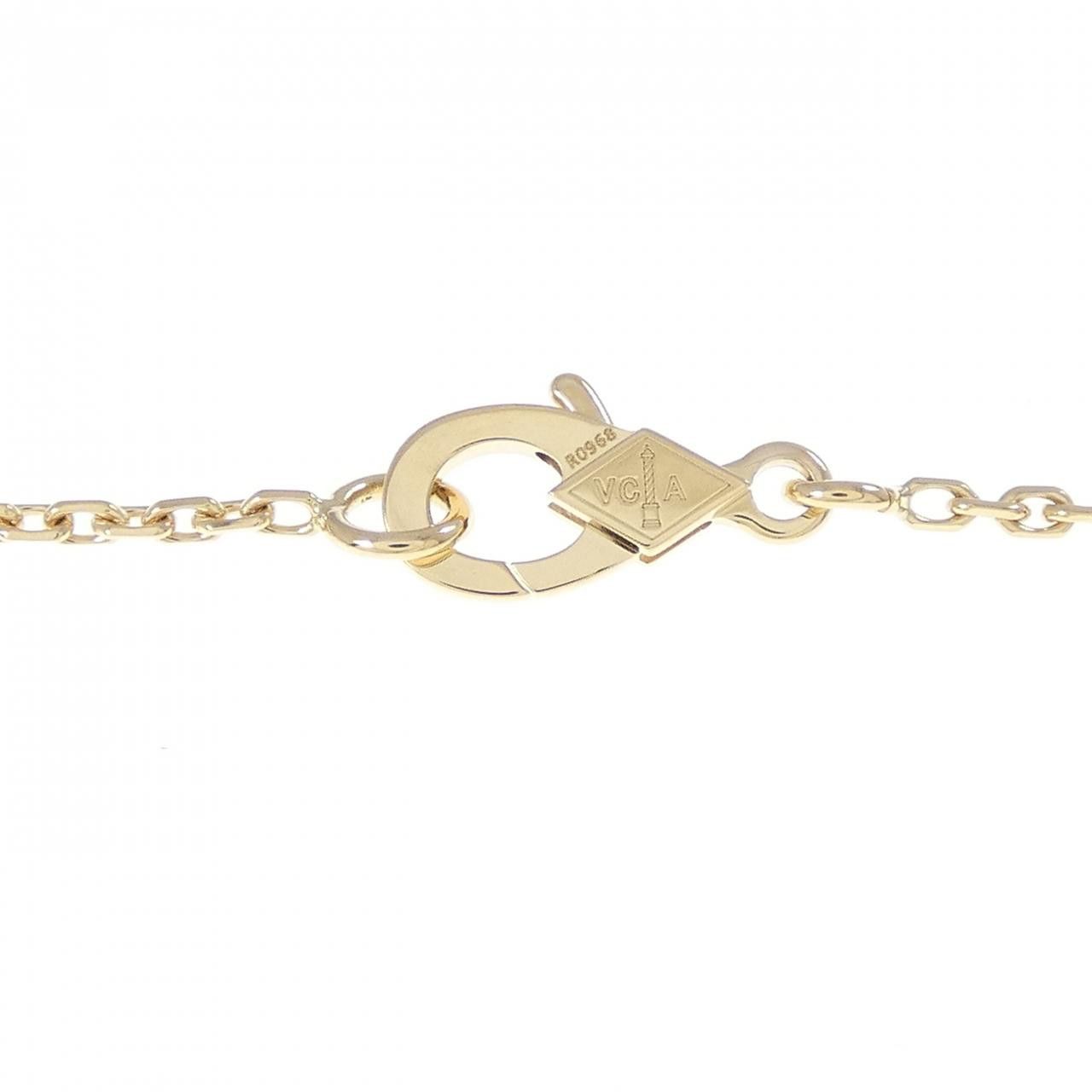 Van Cleef & Arpels Van Cleef & Arpels Van Cleef & Arpels Vintage Alhambra 750 Yellow Gold Diamond Necklace Precious Metal Necklace VCARP46000 DUTY FREE for USA Size ONE SIZE - 5 Thumbnail