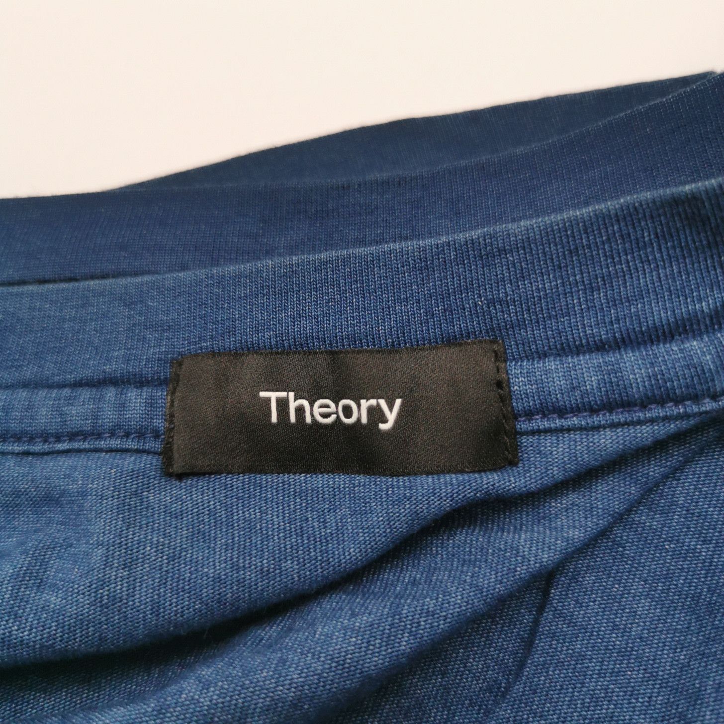 Theory Theory Indigo Cotton Modal Pocket T-Shirt Size L Size US L / EU 52-54 / 3 - 4 Thumbnail