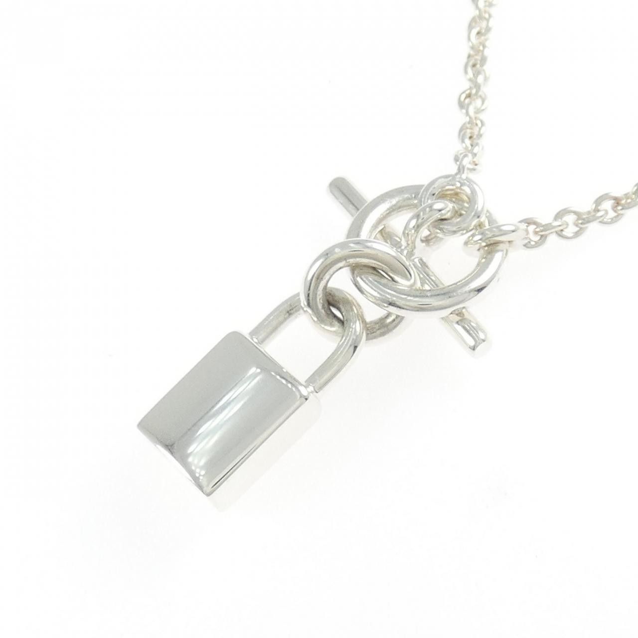Hermes Hermes Hermes Amulette Cadenas 925 Silver Necklace Precious Metal Necklace DUTY FREE for USA Size ONE SIZE - 4 Thumbnail