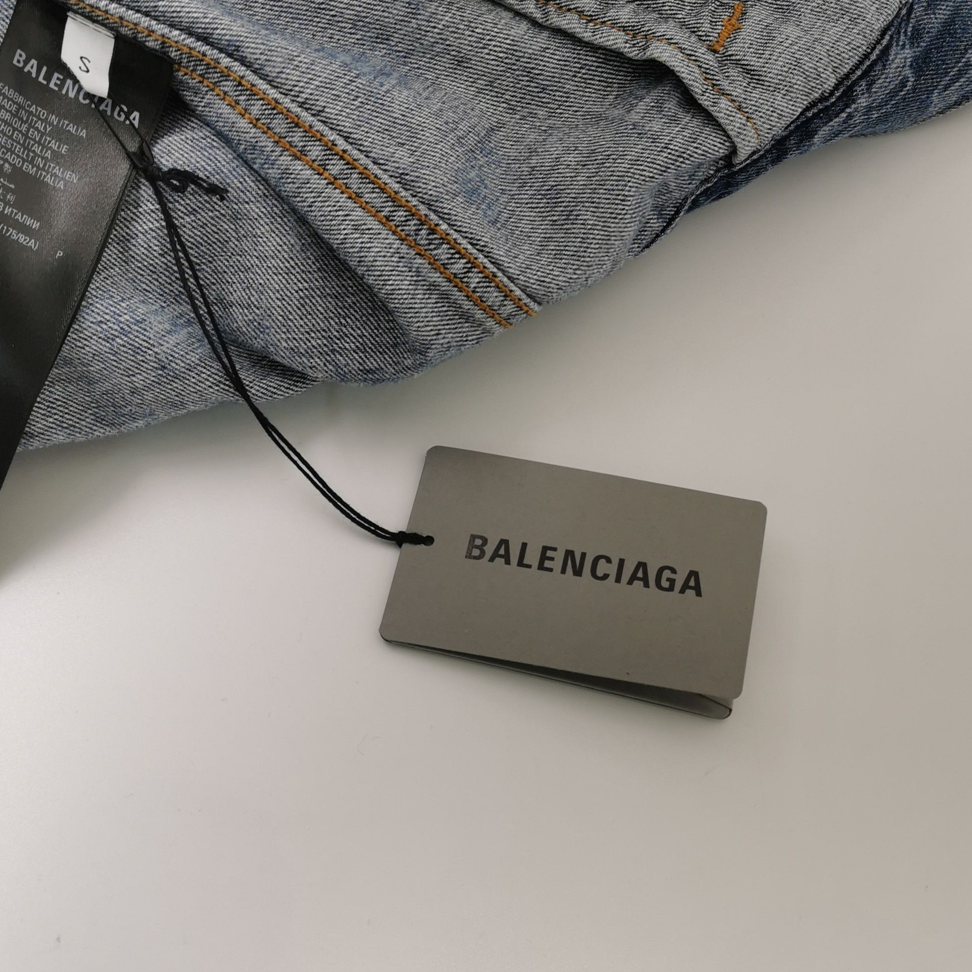 Balenciaga Balenciaga All-Over Monogram Denim Jacket Size S Size US S / EU 44-46 / 1 - 4 Thumbnail