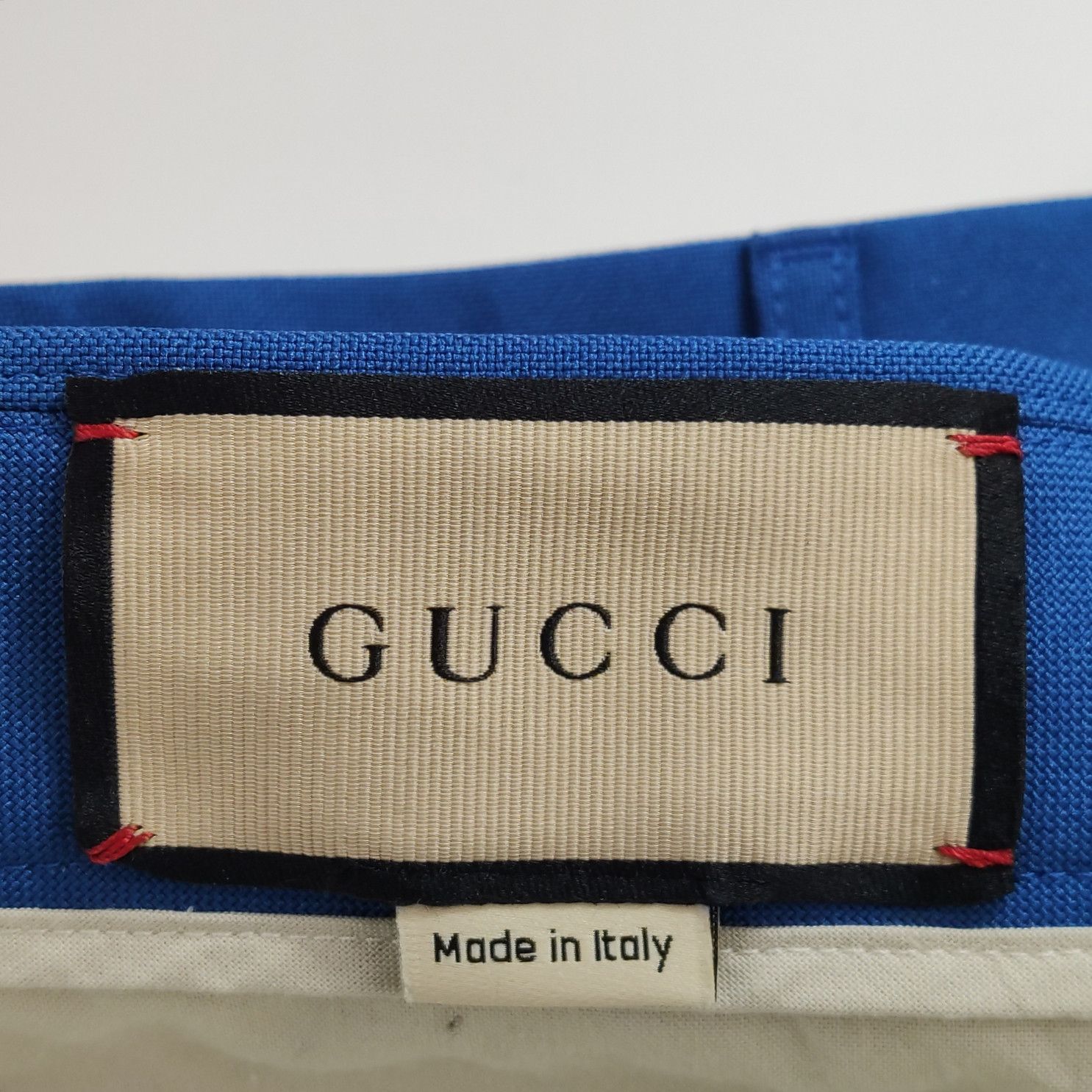 Gucci Gucci Solid Blue Contrast Piping Casual Pants Size 46 Size US 30 / EU 46 - 4 Thumbnail