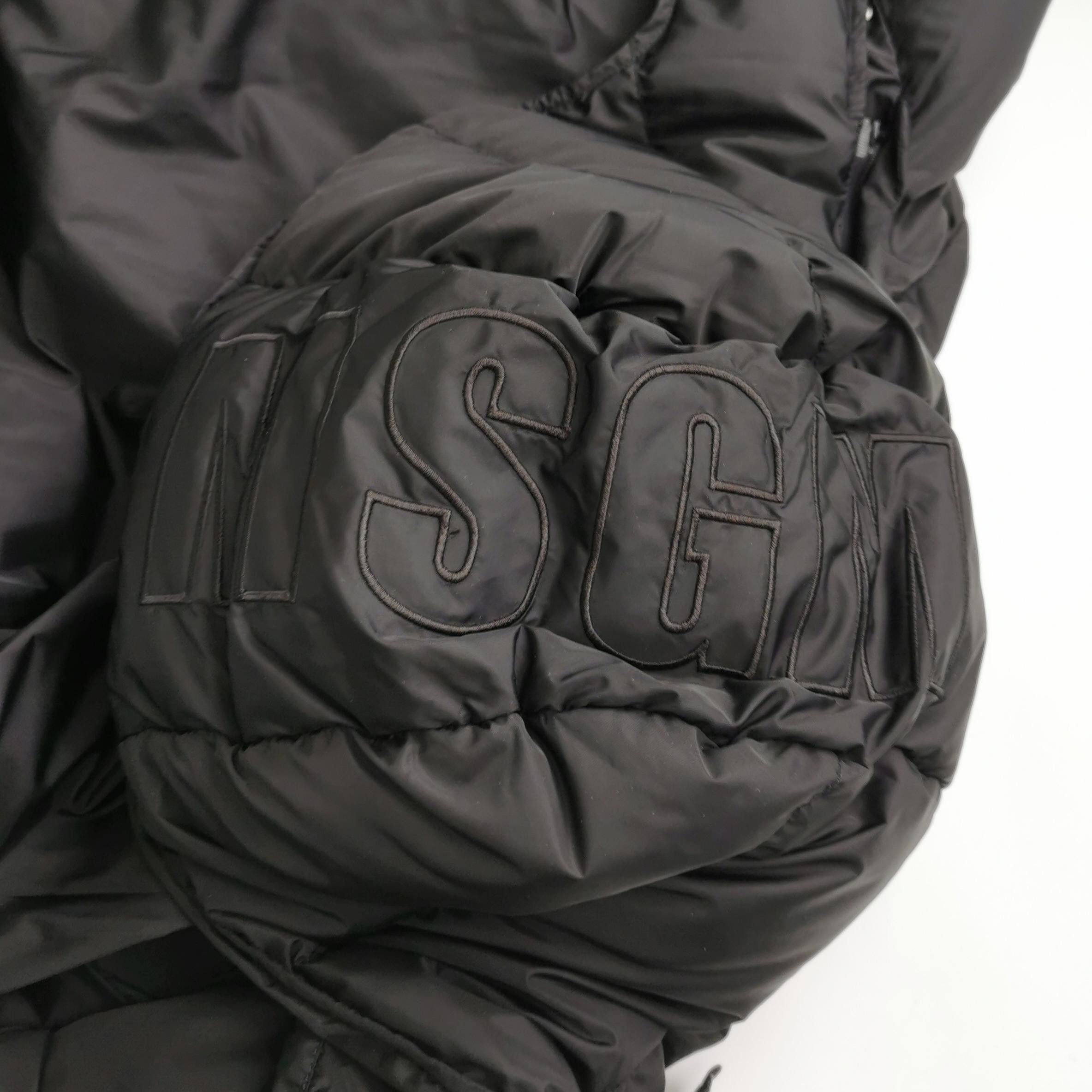 MSGM MSGM Black Quilted Hooded Puffer Jacket Size 44 Size US S / EU 44-46 / 1 - 3 Thumbnail