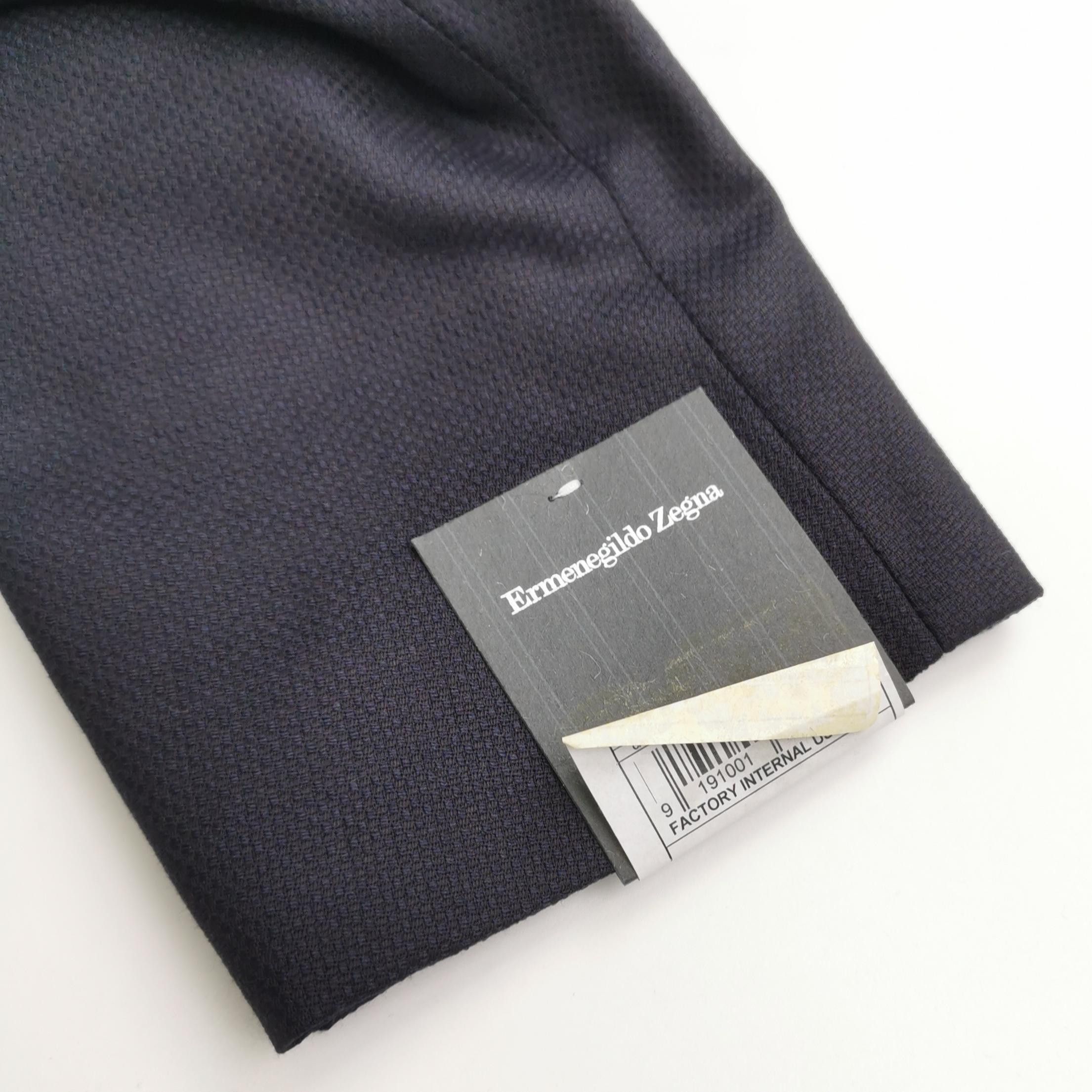 Ermenegildo Zegna Ermenegildo Zegna Wool-Silk Double-Breasted Blazer 36S Size 36S - 4 Thumbnail
