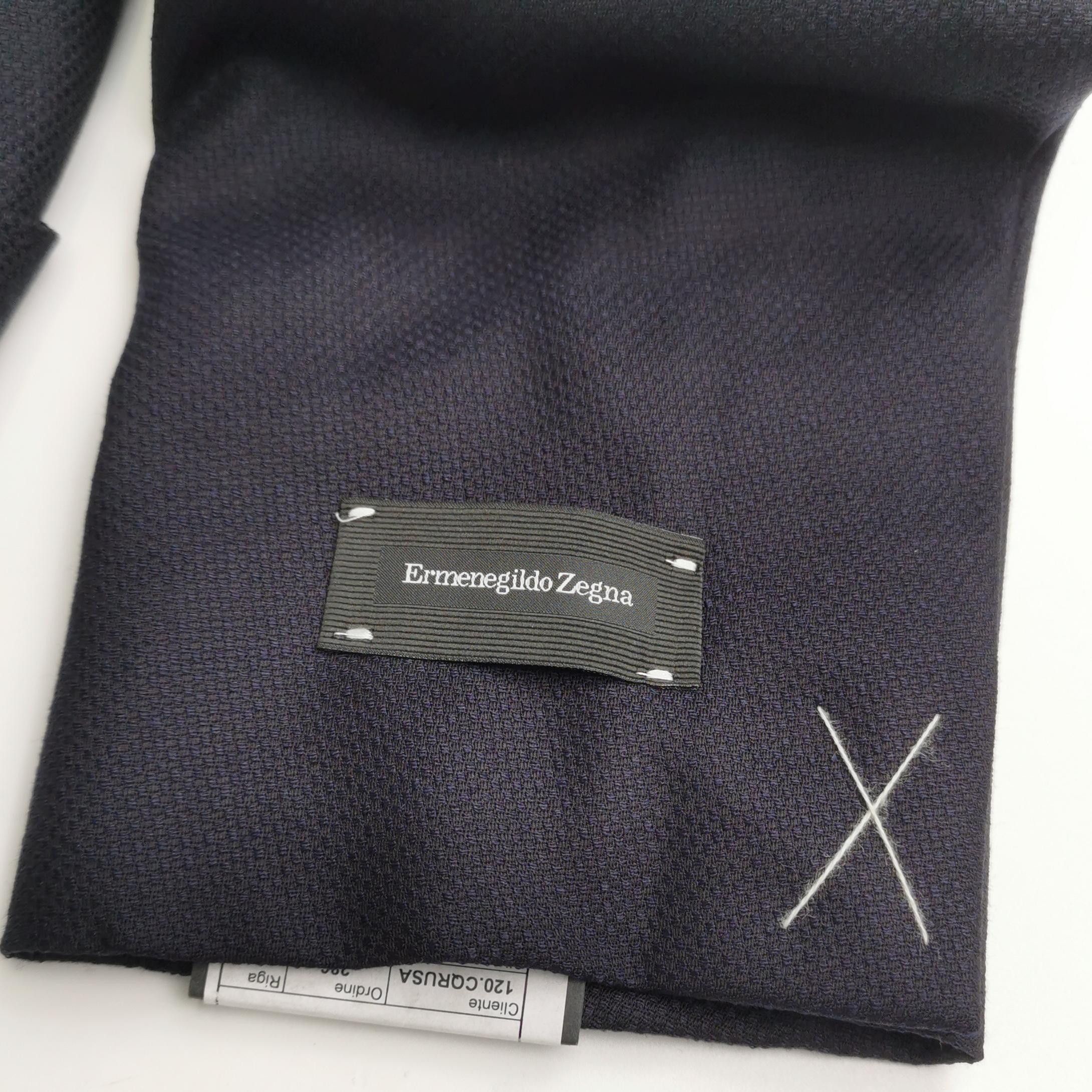 Ermenegildo Zegna Ermenegildo Zegna Wool-Silk Double-Breasted Blazer 36S Size 36S - 3 Thumbnail