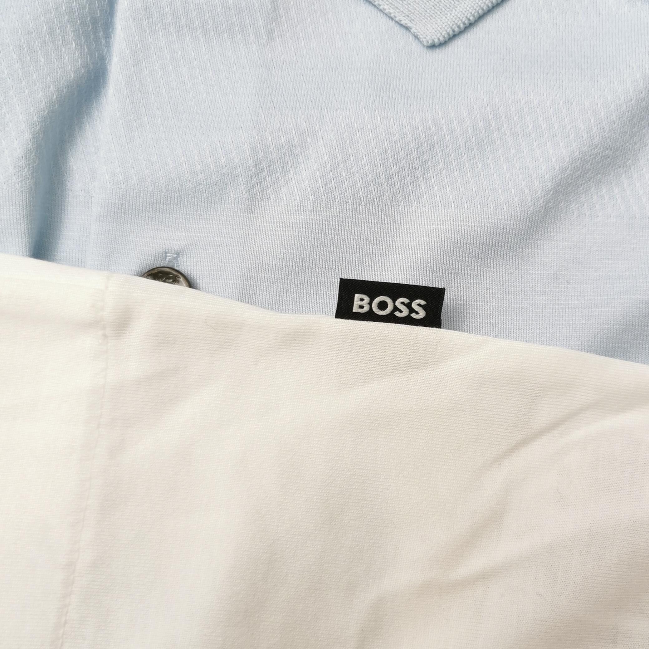 Hugo Boss Hugo Boss Colorblock Cotton Polo Shirt XL Size US XL / EU 56 / 4 - 3 Thumbnail