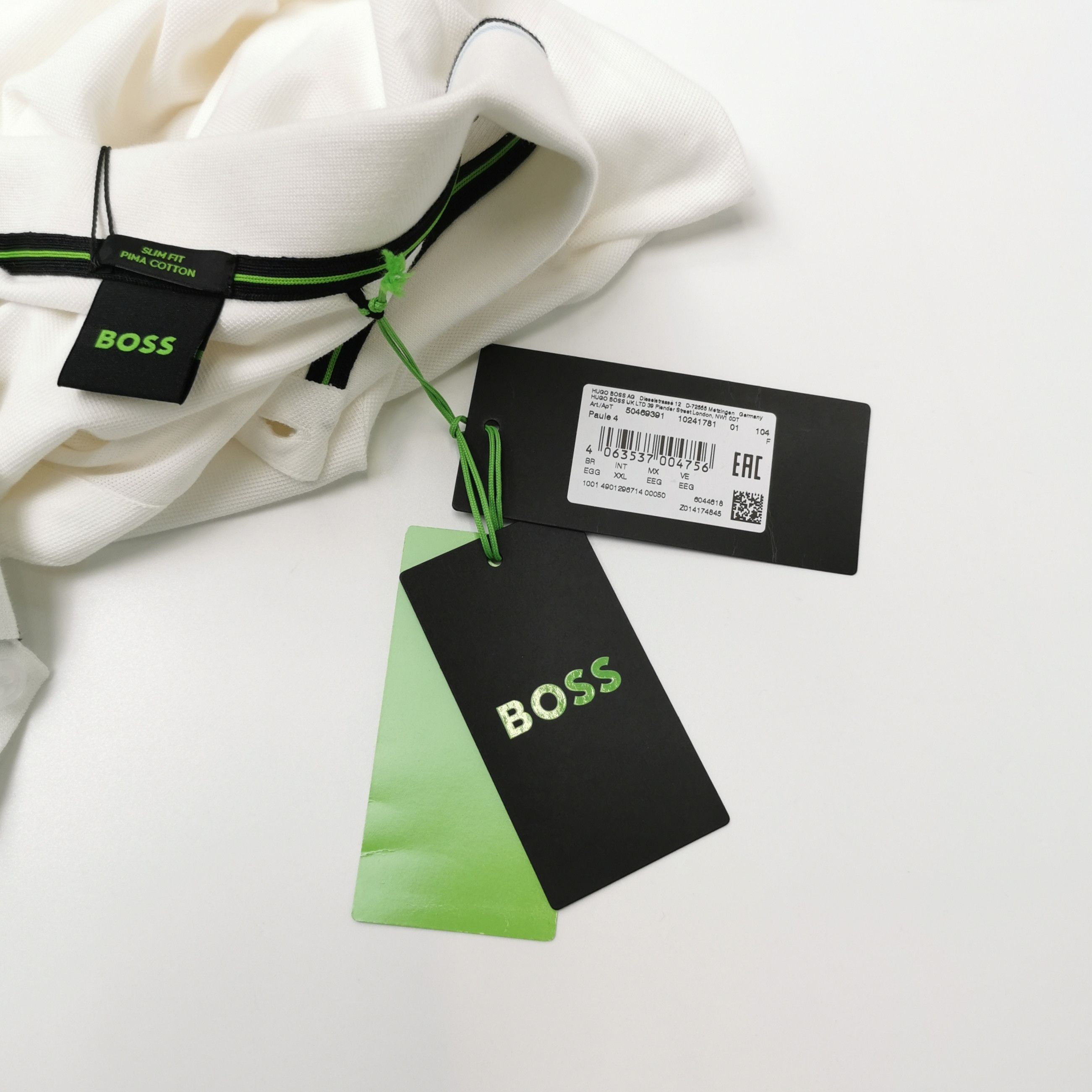 Hugo Boss Hugo Boss Pima Cotton Logo Polo Shirt XXL Size US XXL / EU 58 / 5 - 5 Thumbnail