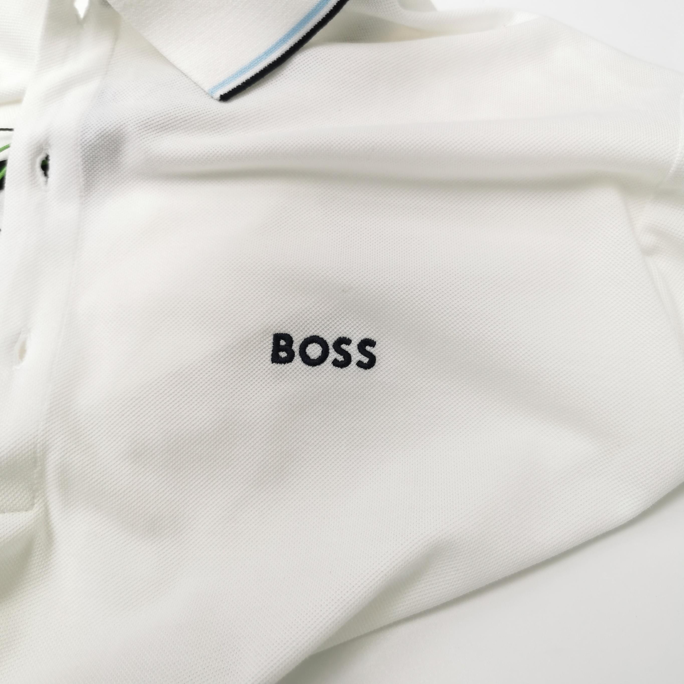 Hugo Boss Hugo Boss Pima Cotton Logo Polo Shirt XXL Size US XXL / EU 58 / 5 - 3 Thumbnail