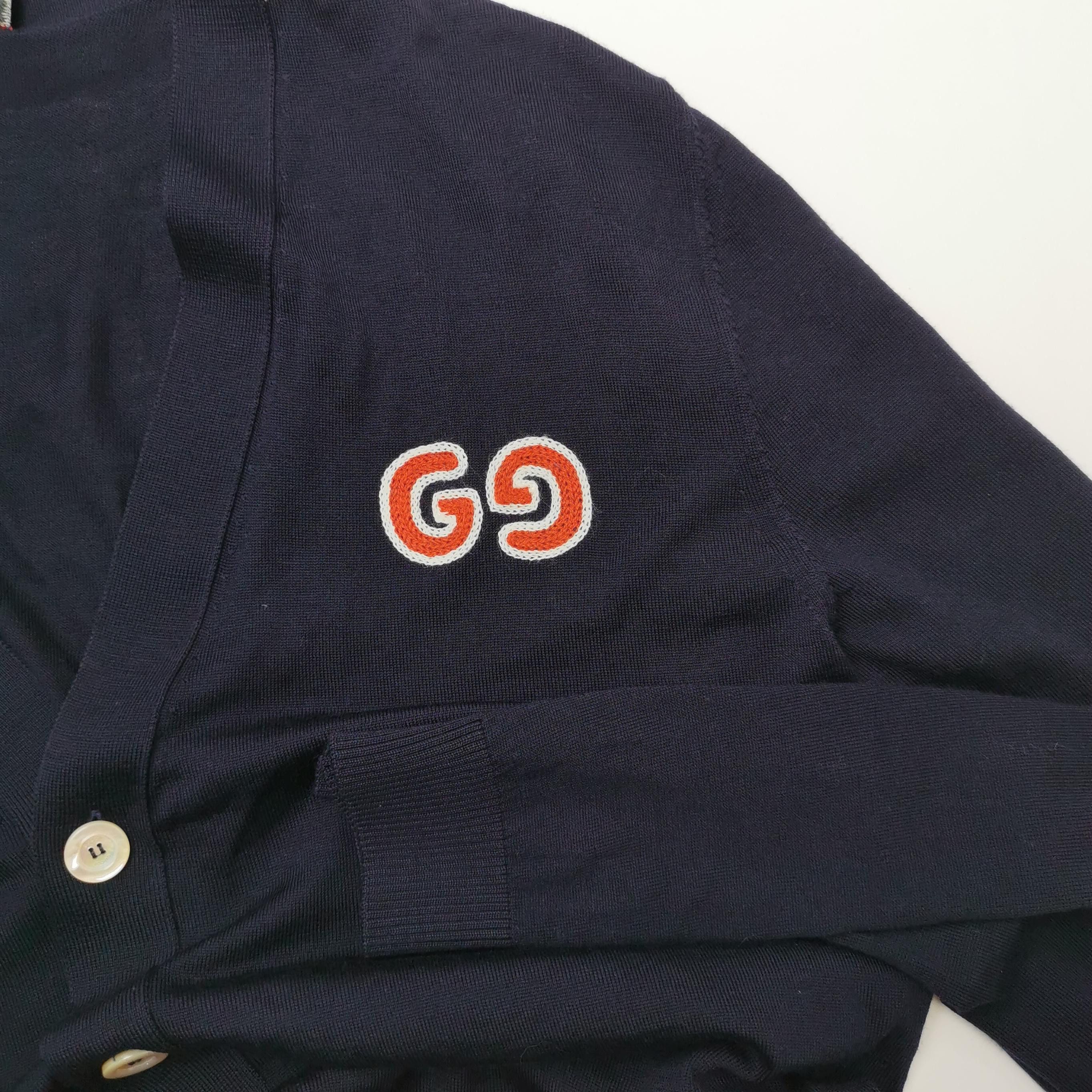 Gucci Gucci GG Patch V-Neck Cardigan Size M Size US M / EU 48-50 / 2 - 3 Thumbnail