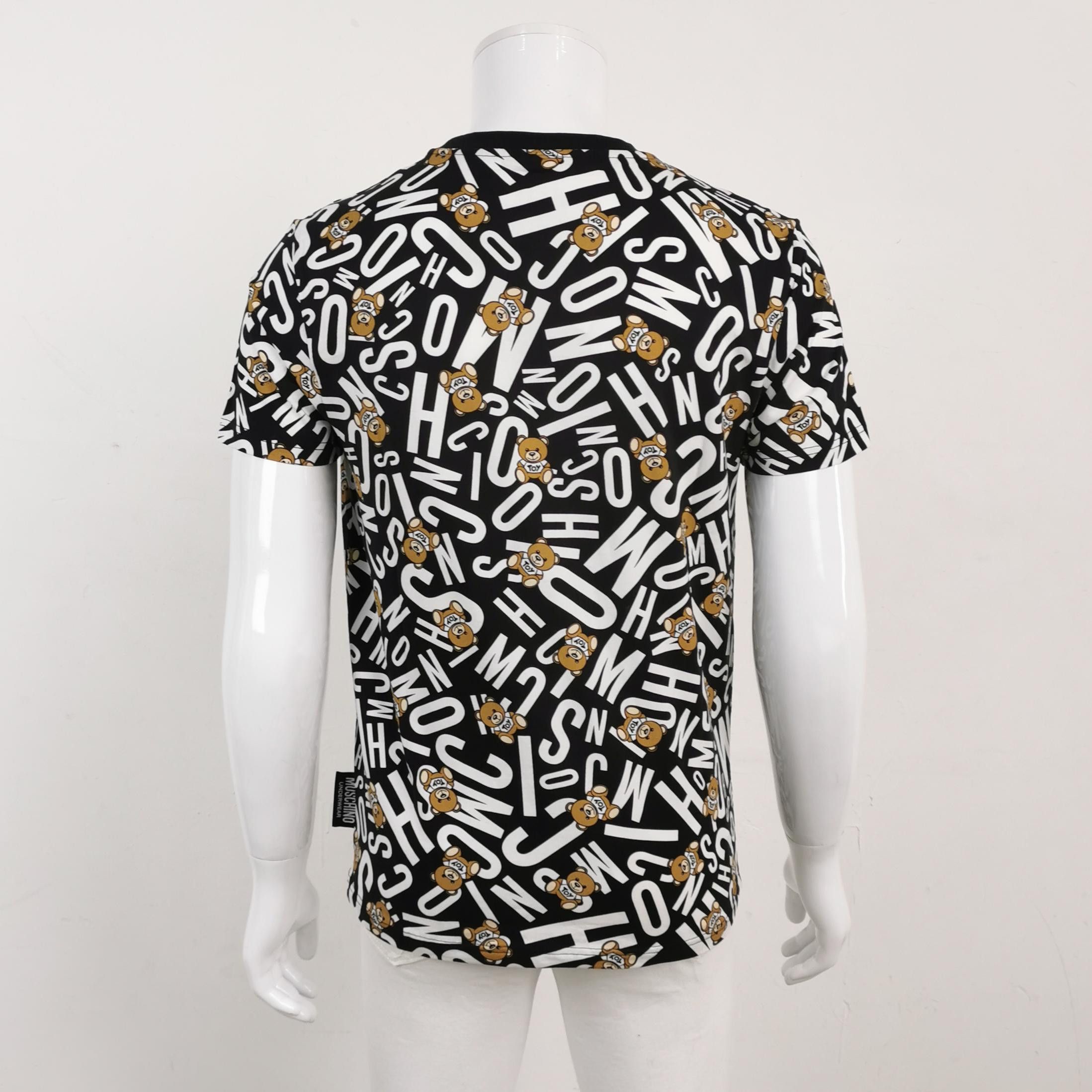 Moschino Moschino Bear All-over Logo T-Shirt US M Size US M / EU 48-50 / 2 - 2 Thumbnail
