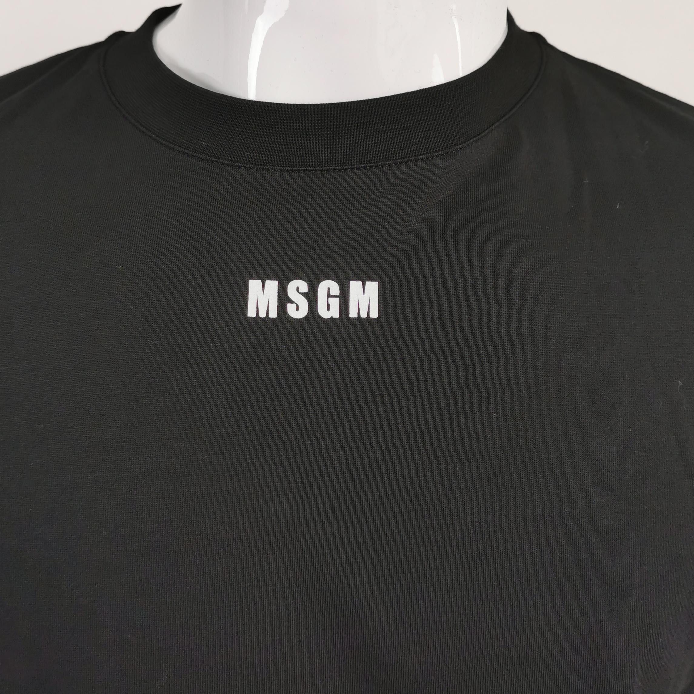 MSGM MSGM Logo Print Long Sleeve T-Shirt XL Size US XL / EU 56 / 4 - 3 Thumbnail
