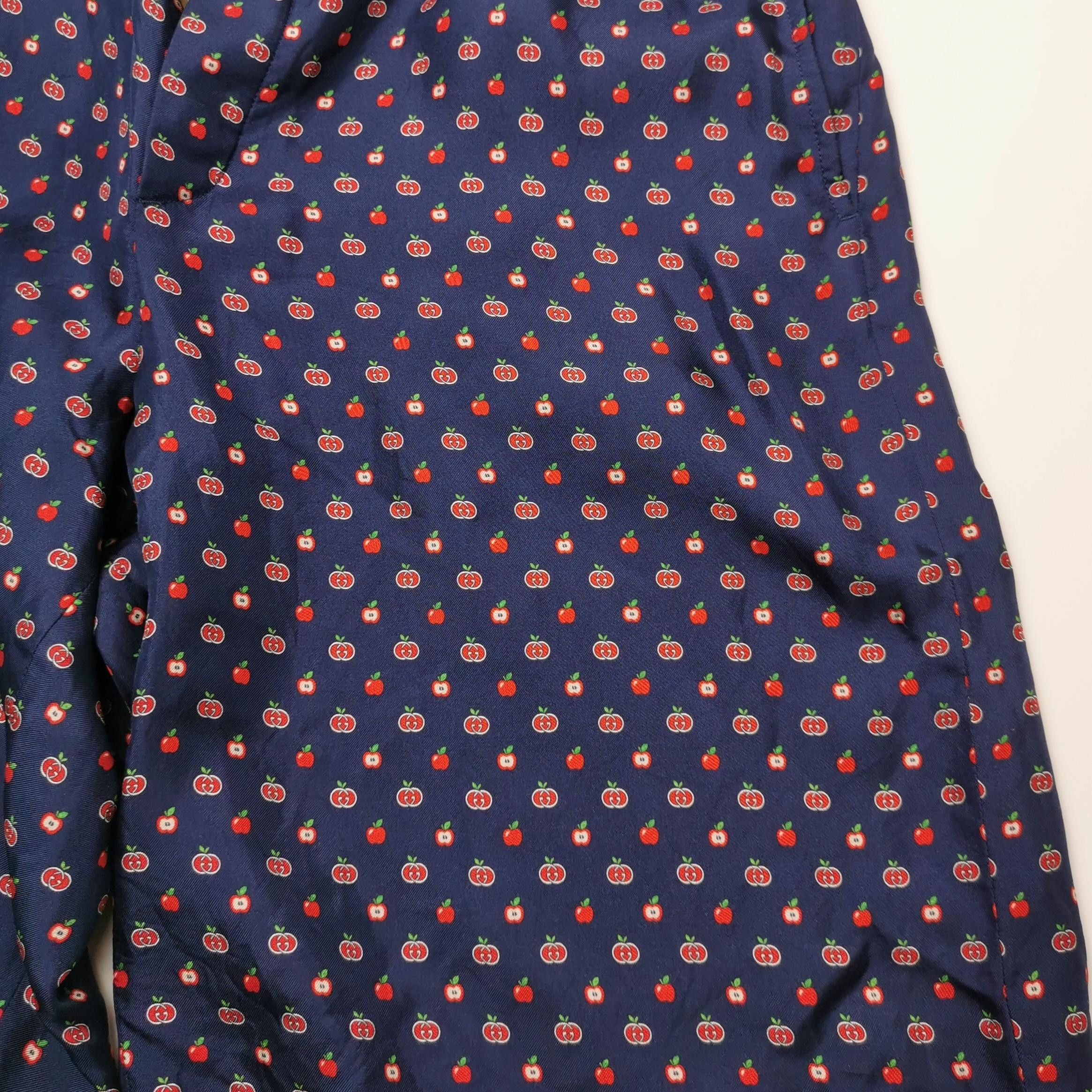 Gucci Gucci Apple Print Silk Shorts 44 Size US 28 / EU 44 - 3 Thumbnail