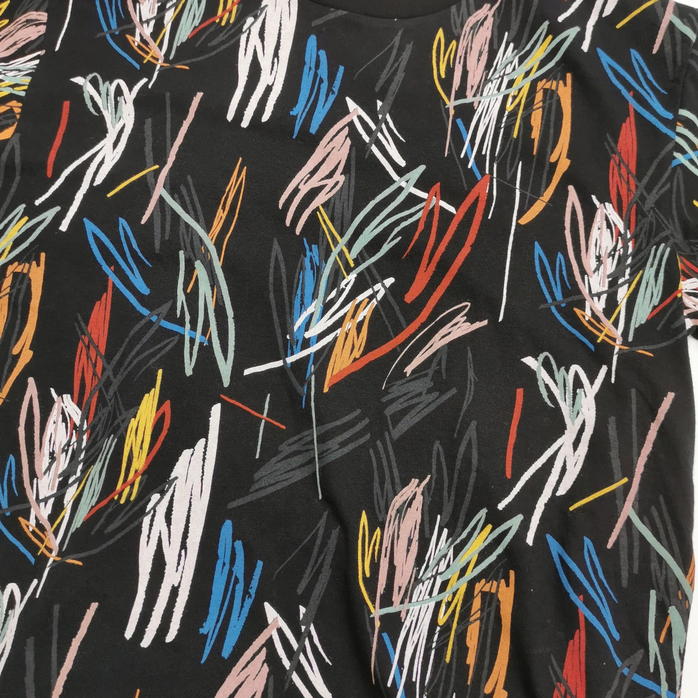 Dior Dior Scribble Print Cotton T-Shirt XXS Size US XXS / EU 40 - 3 Thumbnail